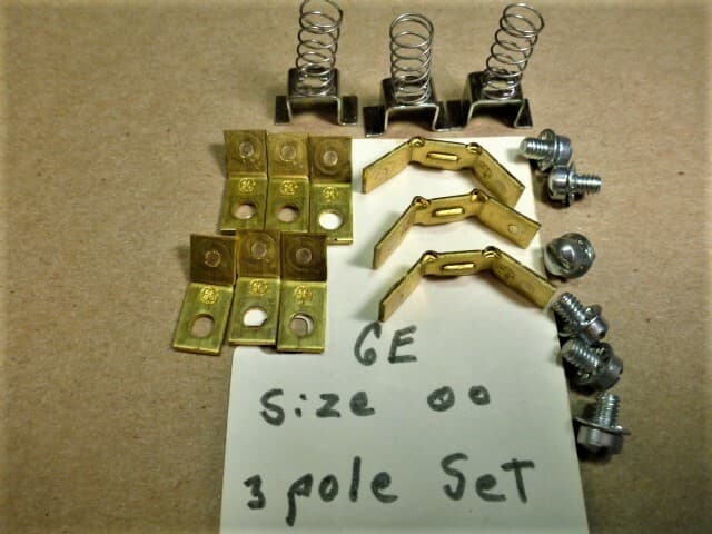 GE General Electric 3 POLES Size 00 CONTACT PARTS KIT - REFURBISHED 2