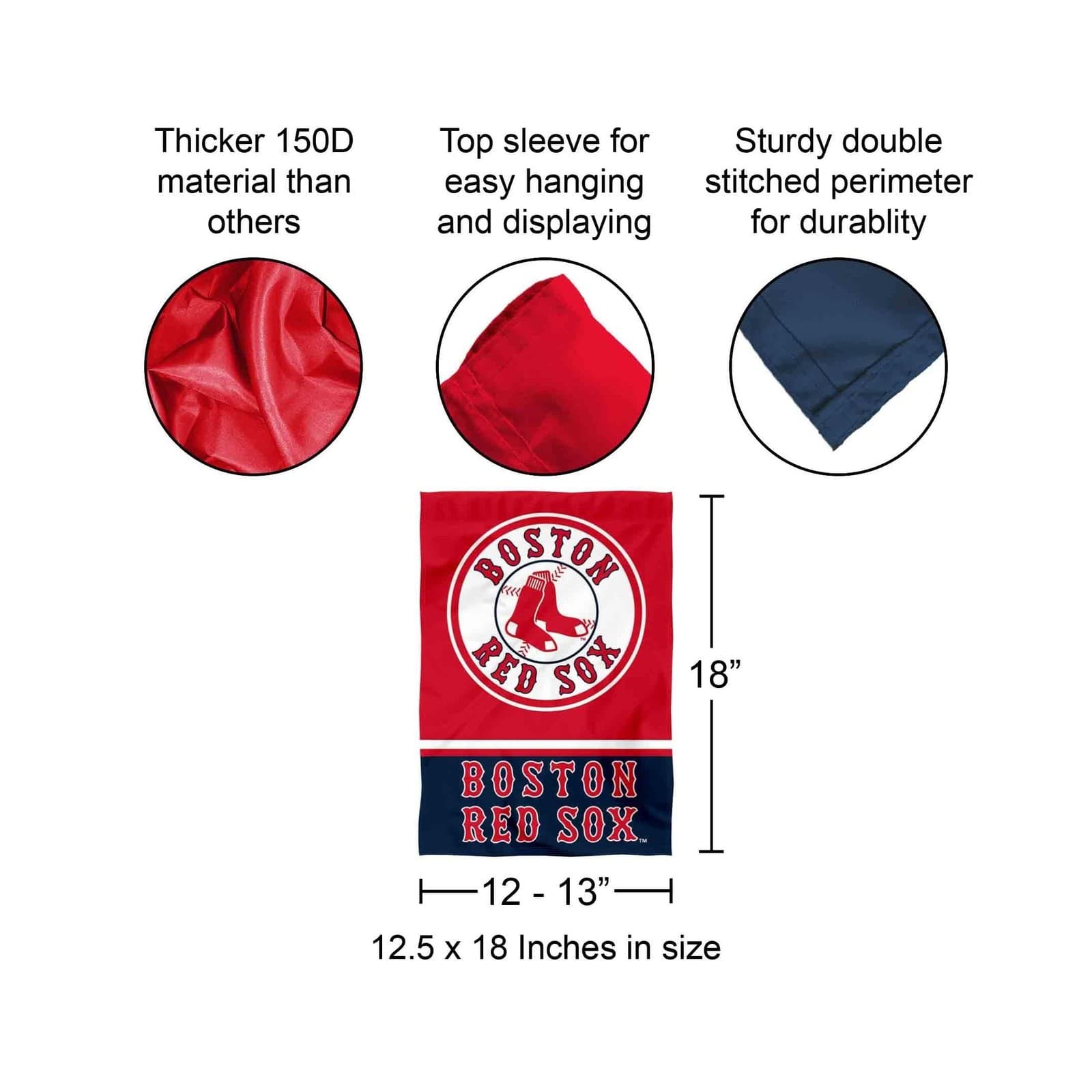 Boston Red Sox Double Sided Garden Flag 3