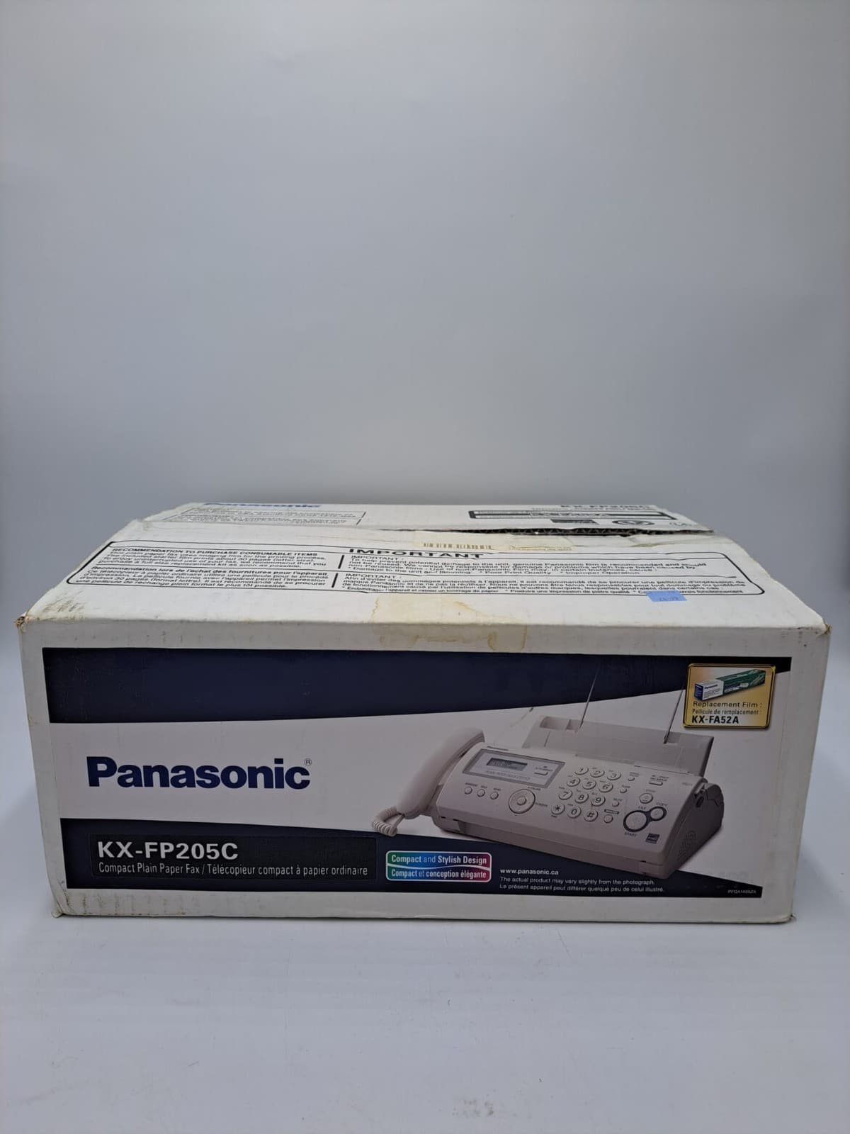 Panasonic KX FP205 Compact Plain Paper Fax With Digital Answering System NOS