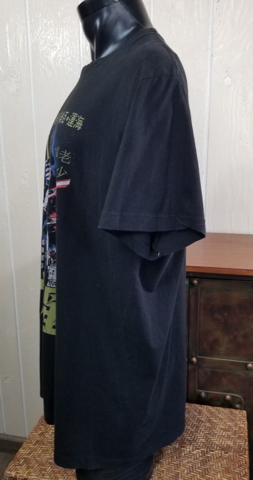 Star Wars New Hope Japanese Kanji Black T-Shirt Men's Sz 2XL 3