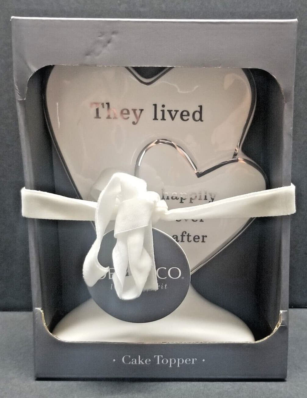 They Lived Happily Ever After Cake Topper Wedding Anniversary Celebrate Party  4