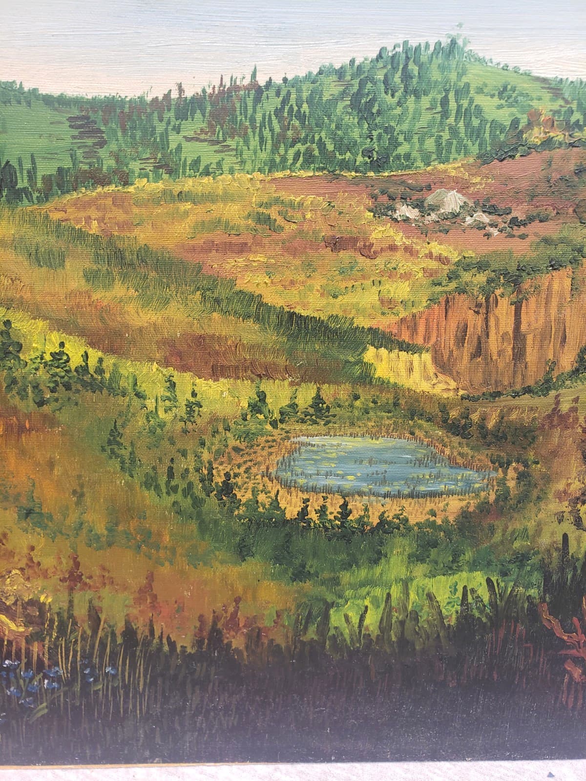 1953 Andre Richardson King (b. 1931) O/B Hill Valley Painting Chicago African Am 6