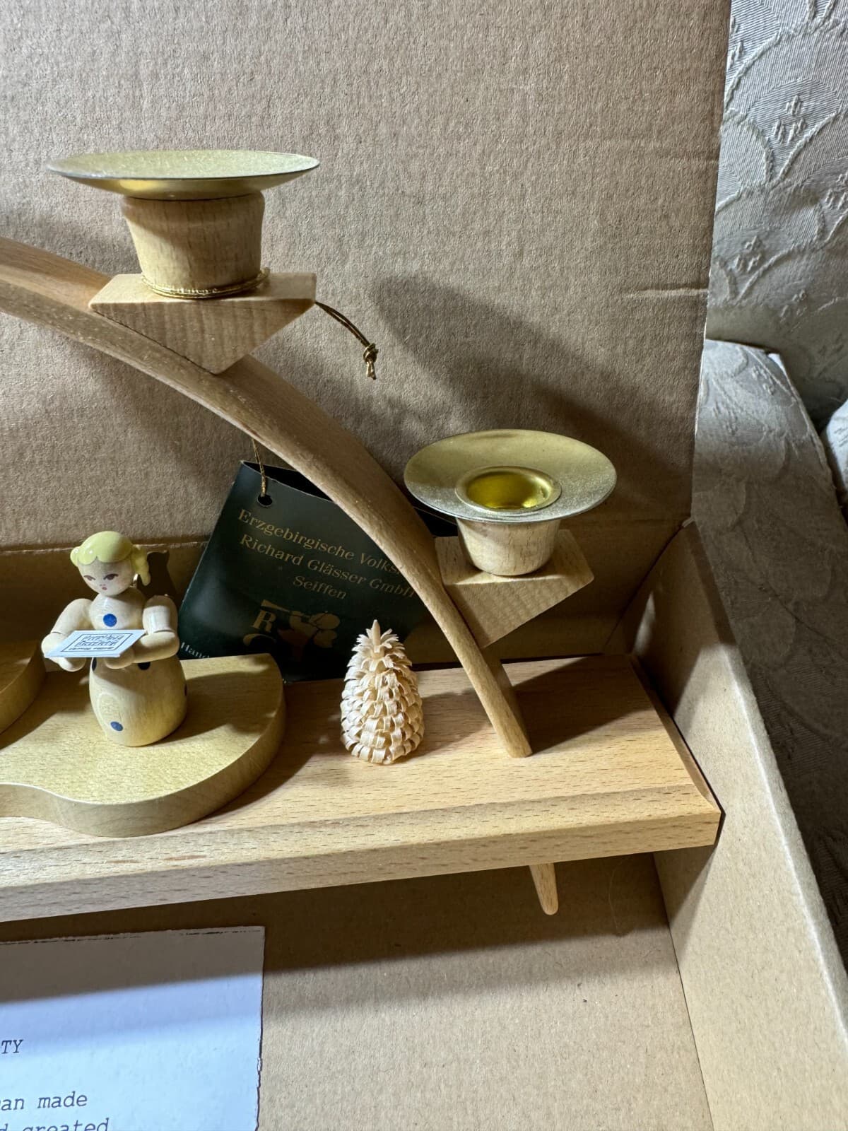 Richard Glasser Christmas Advent Children Singing 5-Candle Holder - 7.0" Tall 6