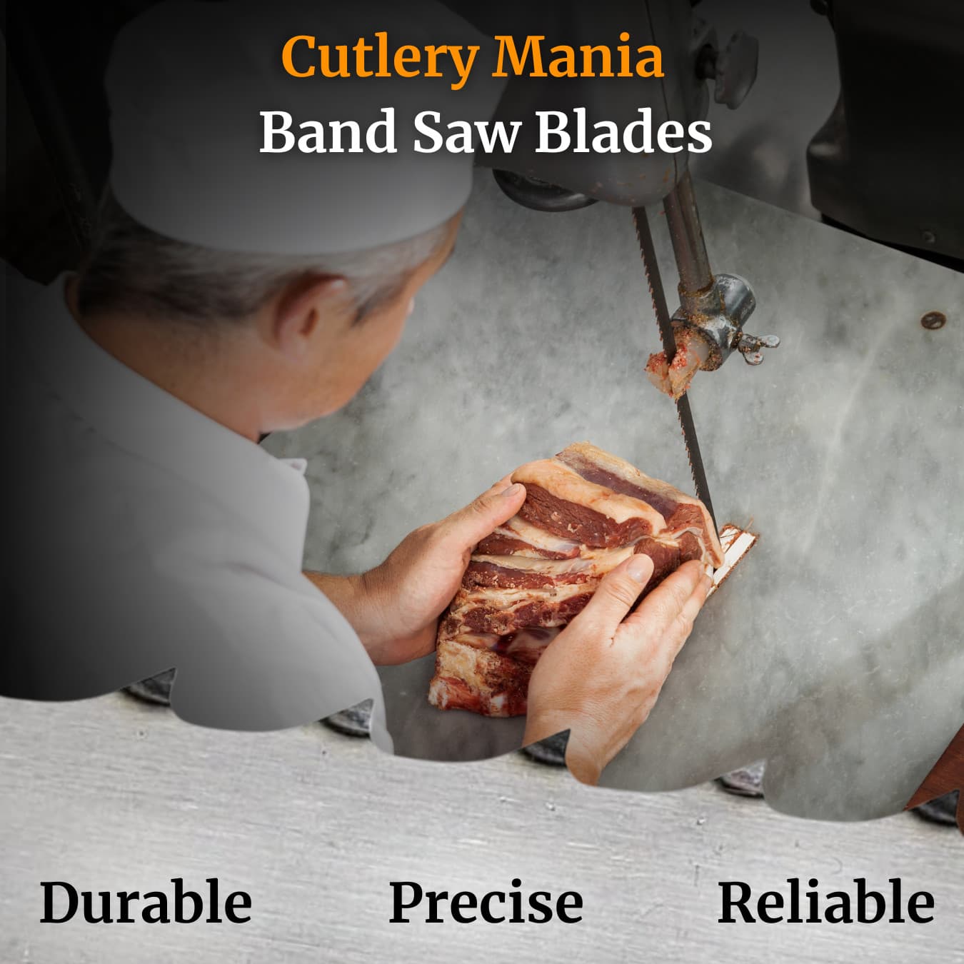 Meat Band Saw Blade 120 Inch 3TPI  5/8 X .022 (4 Pack) 4