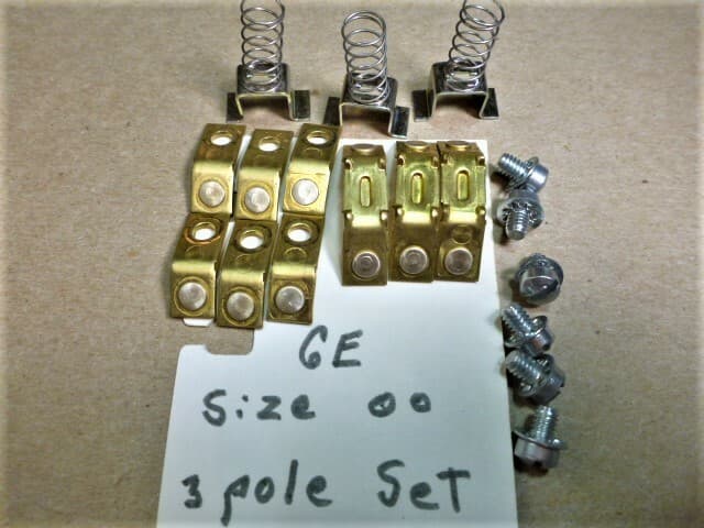 GE General Electric 3 POLES Size 00 CONTACT PARTS KIT - REFURBISHED