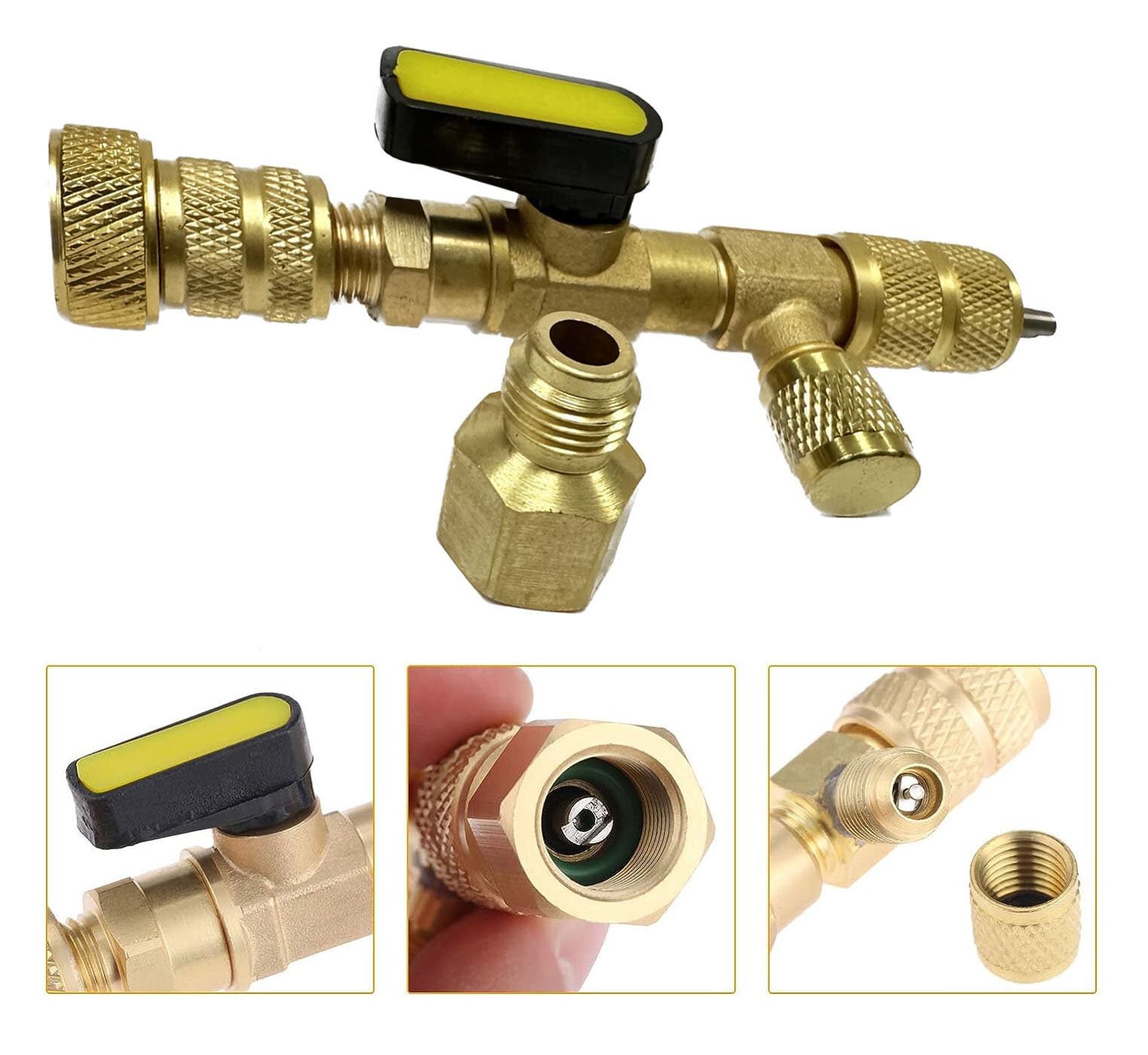 HVAC R410A Schrader Valve Core Remover & Installer AC Tool 1/4" & 5/16 Port