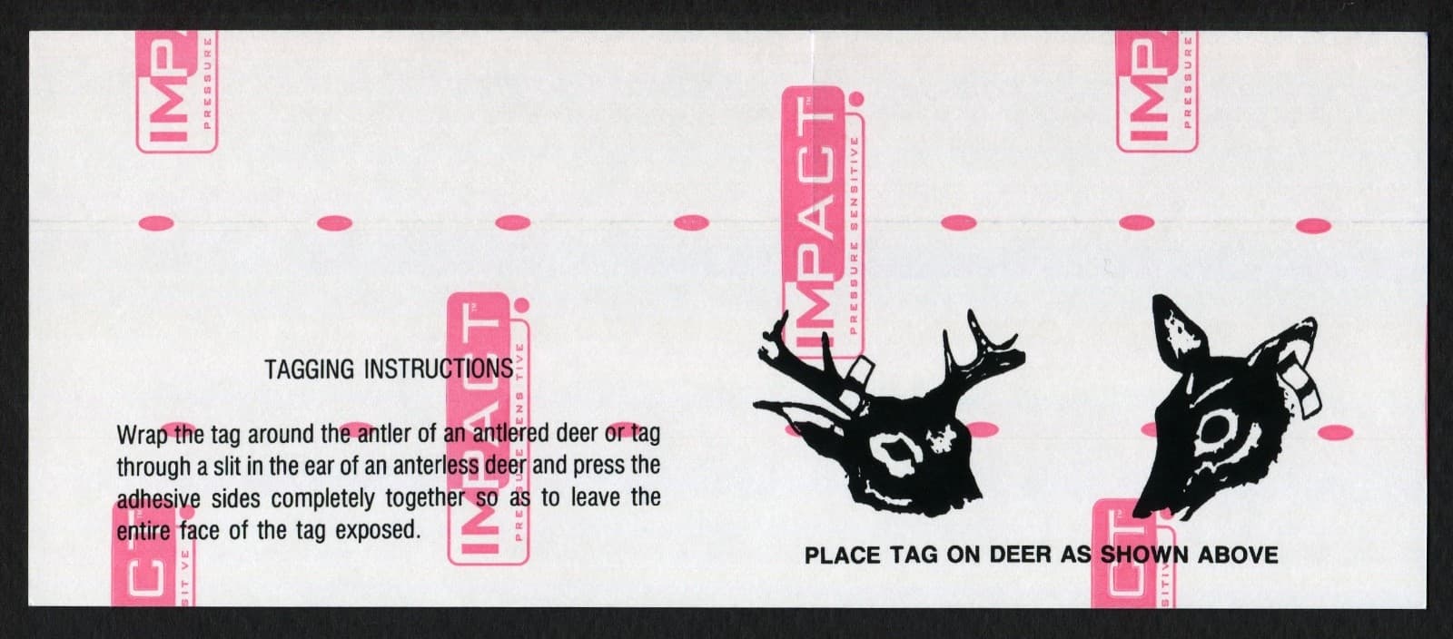 TTD121 Fort Berthold 2010 Anterless Deer Unit 1 Deer Gun Tag Indian Reservation 3