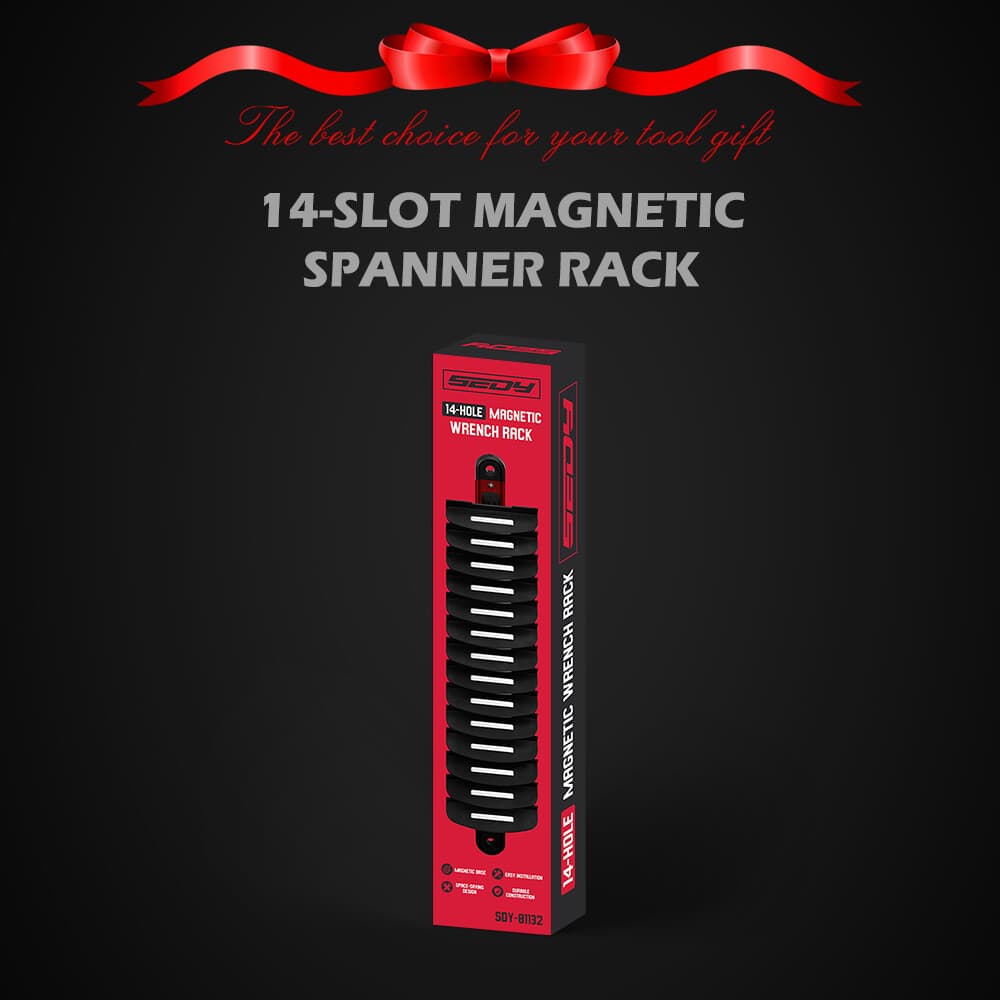 3PC Super Magnetic Wrench Holder Tool Organizer Adjustable Wall Hang 42 Spanner 4