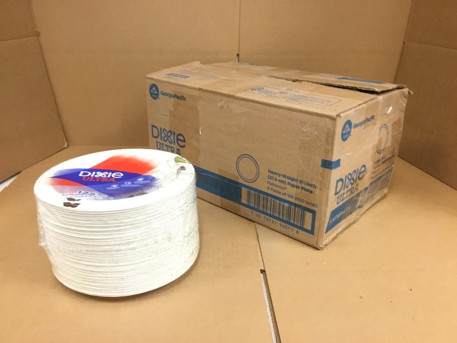 Dixie Ultra SXP9PATH Paper Plates 8-1/2" Soak Proof Shield Heavyweight 500/Box 3