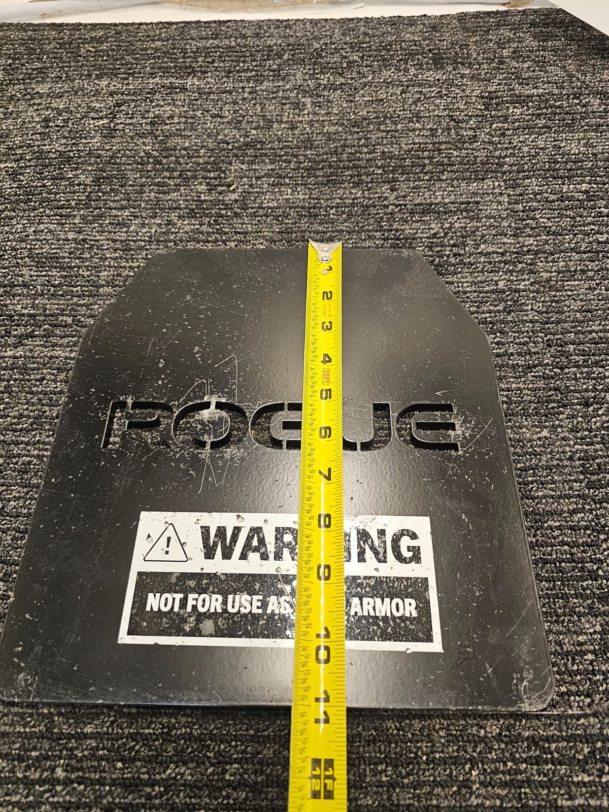ROGUE CAST WEIGHT VEST PLATE Black 11" X 9-3/4" 2