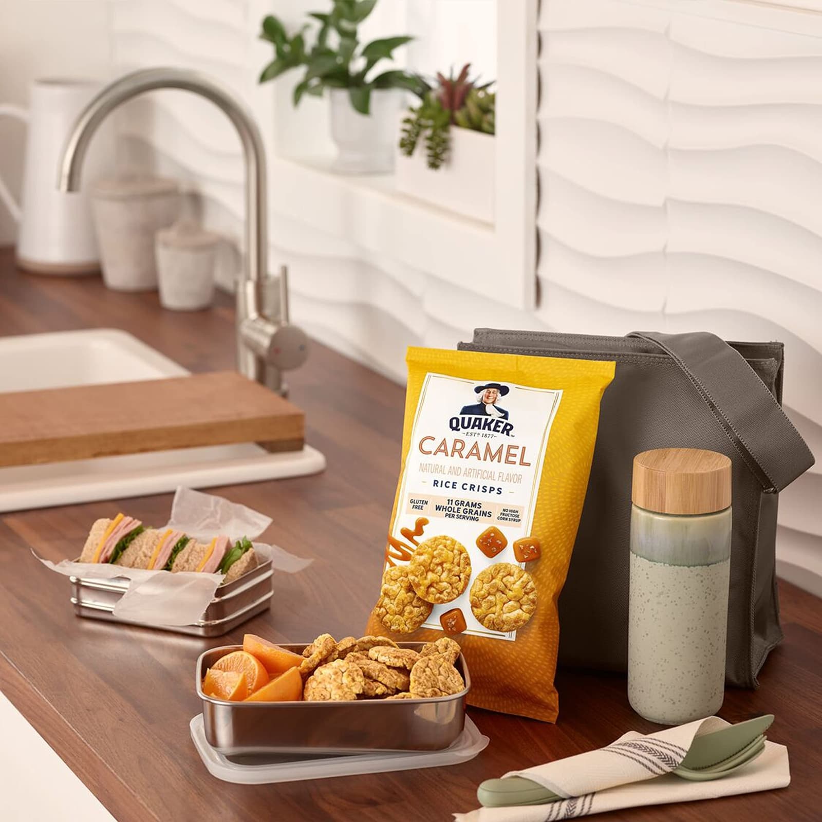 Rice Crisps Gluten Free 4 Flavor Sweet and Savory Variety Mix Single Serve 30... 4