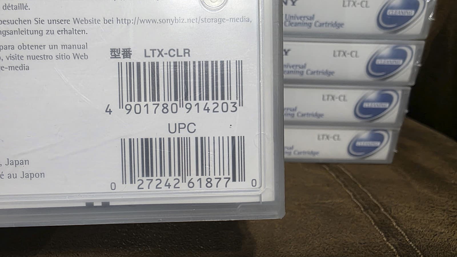 Sony LTO Ultrium Universal Cleaning Tape Cartridge 15-50 Cleanings LTX-CL 4
