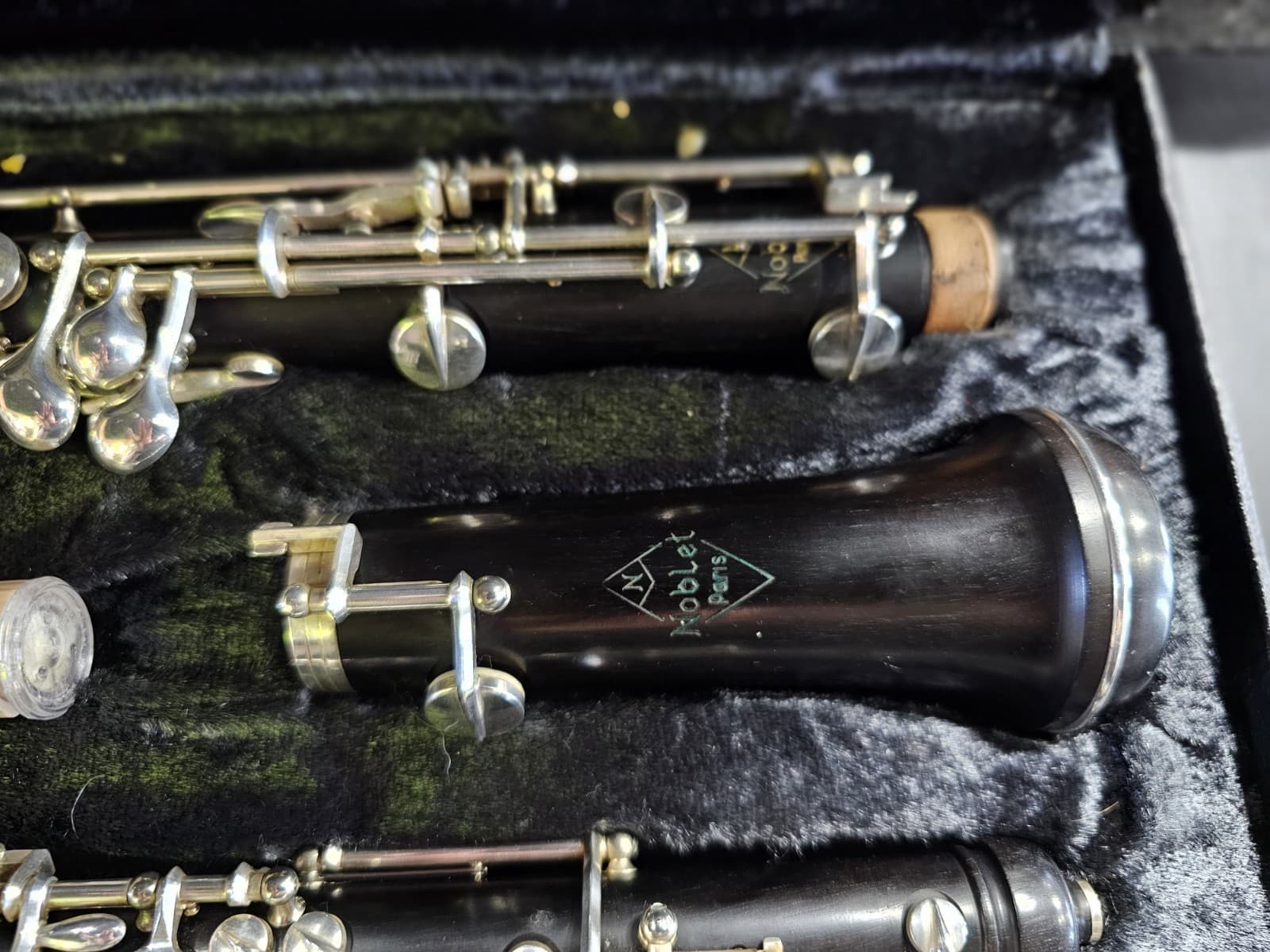 NOBLET PARIS OBOE, MATCHING SERIAL, COMPLETE, CLEANING KIT, HS CASE 4