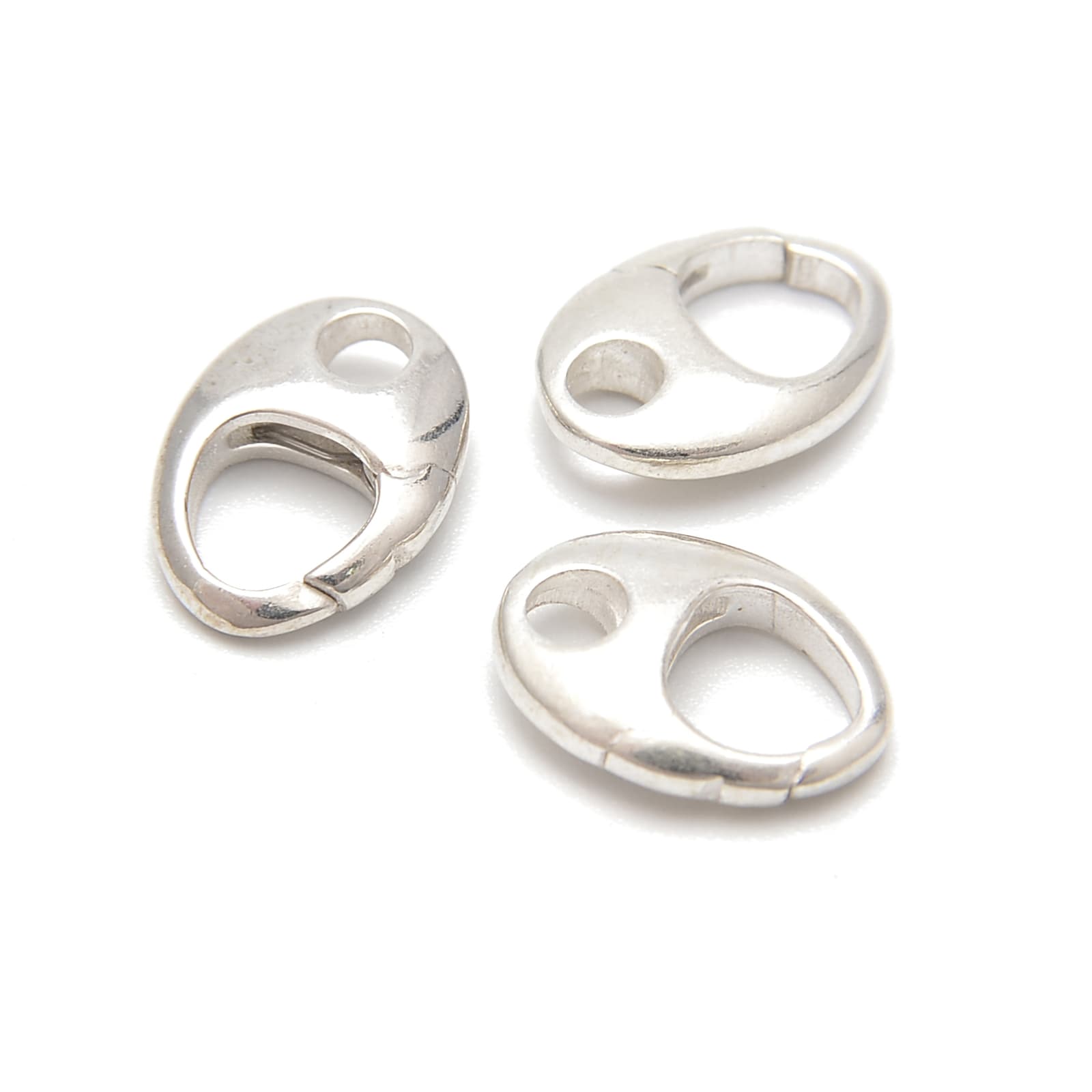 925 Sterling Silver Fish Clasp Size 9x12mm 3Pcs Per Bag 2