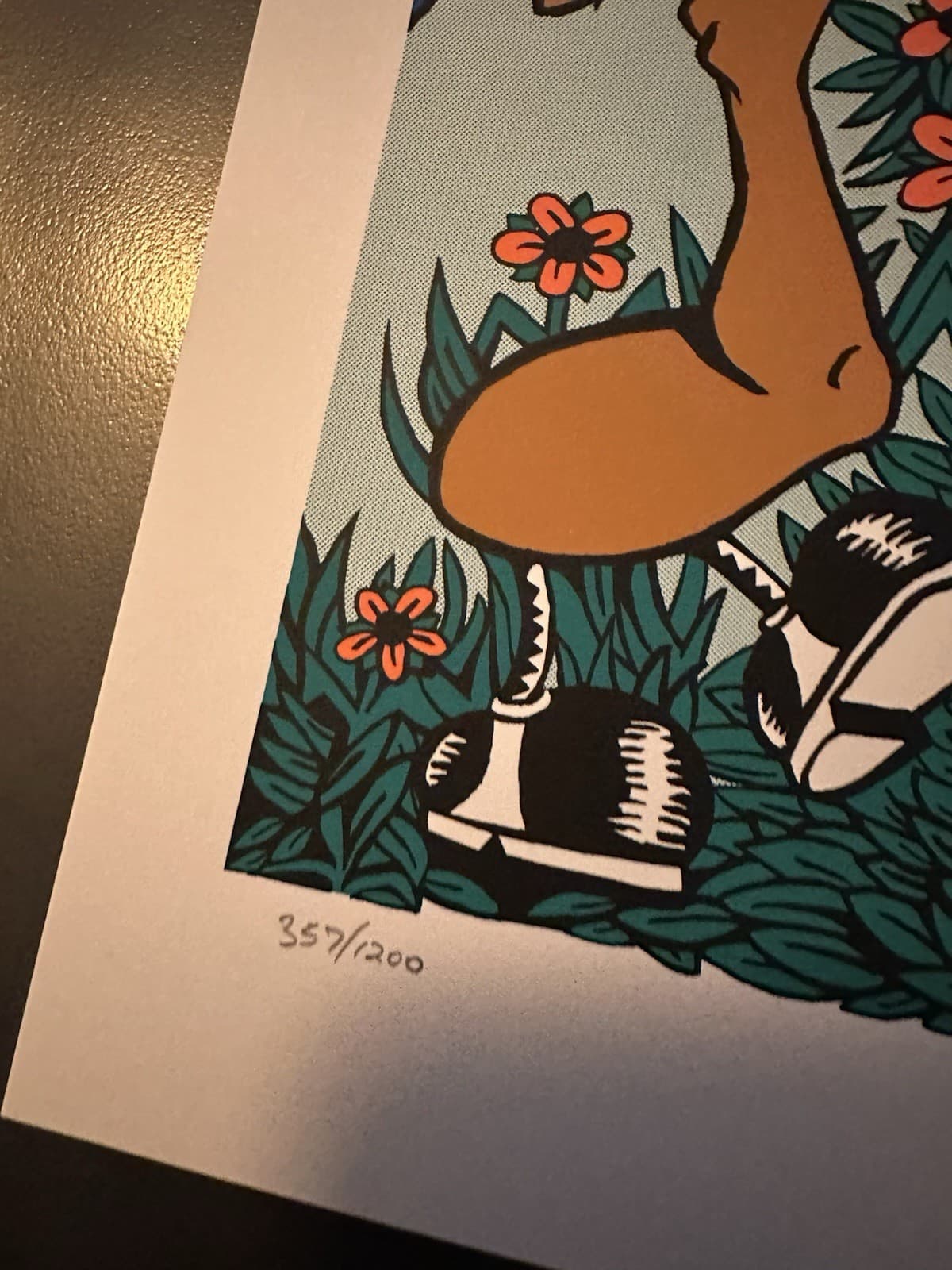 Phish Poster ALBANY S/N MAIN BLUE  ED x/1200 Print POLLOCK DIVIDED SKY Doodled 4