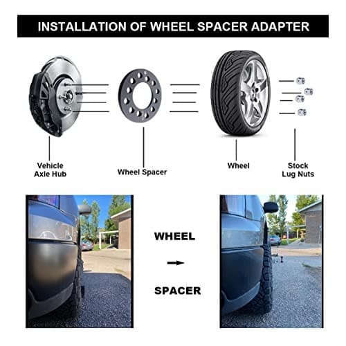  Black Forged 4x100 4x108 4x114.3 4x4.5 Universal Wheel Spacers 12mm-Pack of 2 3