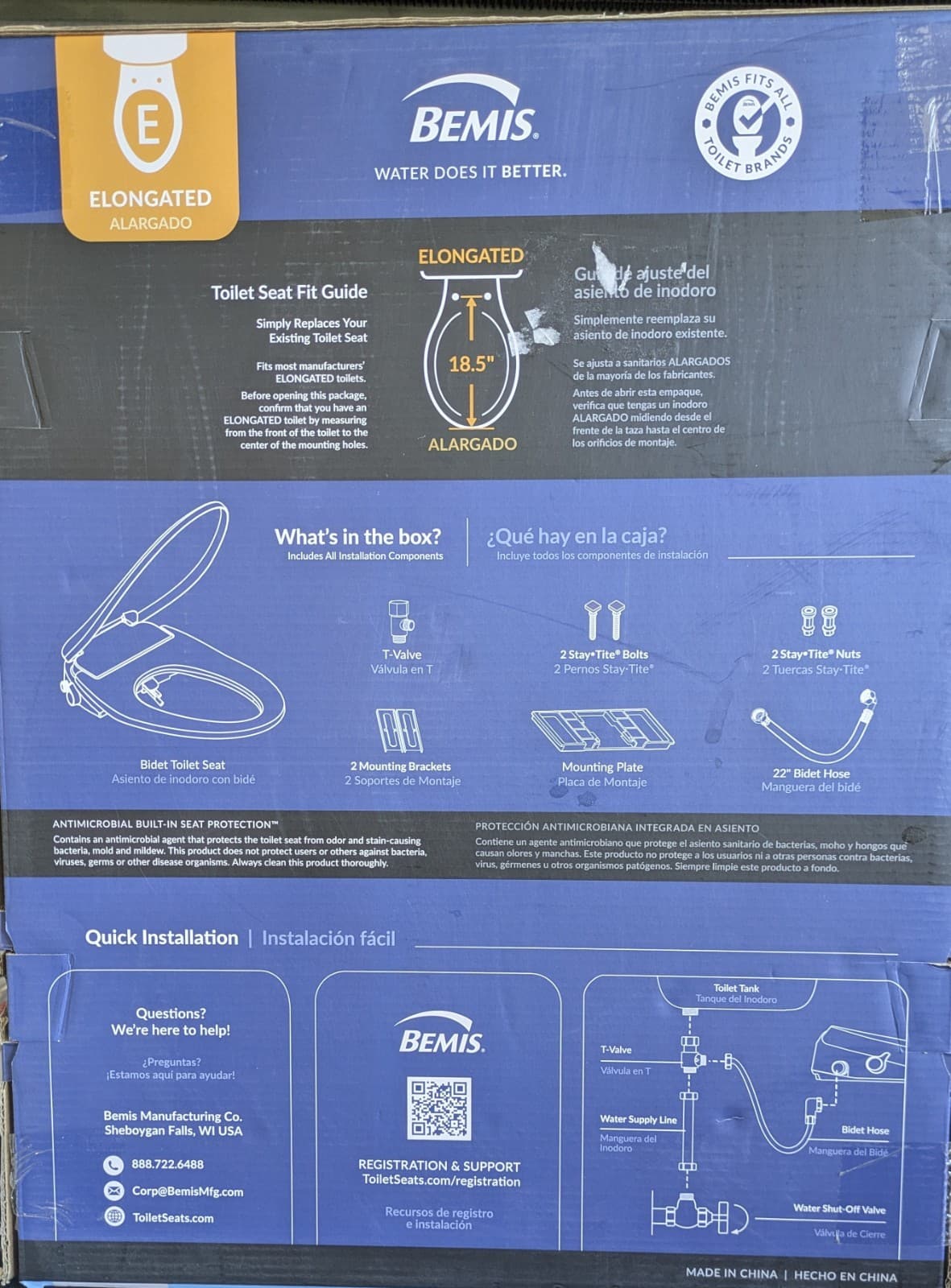 Bemis Renew Wash Electric Bidet Seat Warm Water,Warm Seat,Warm Dryer HD-6500EM 4