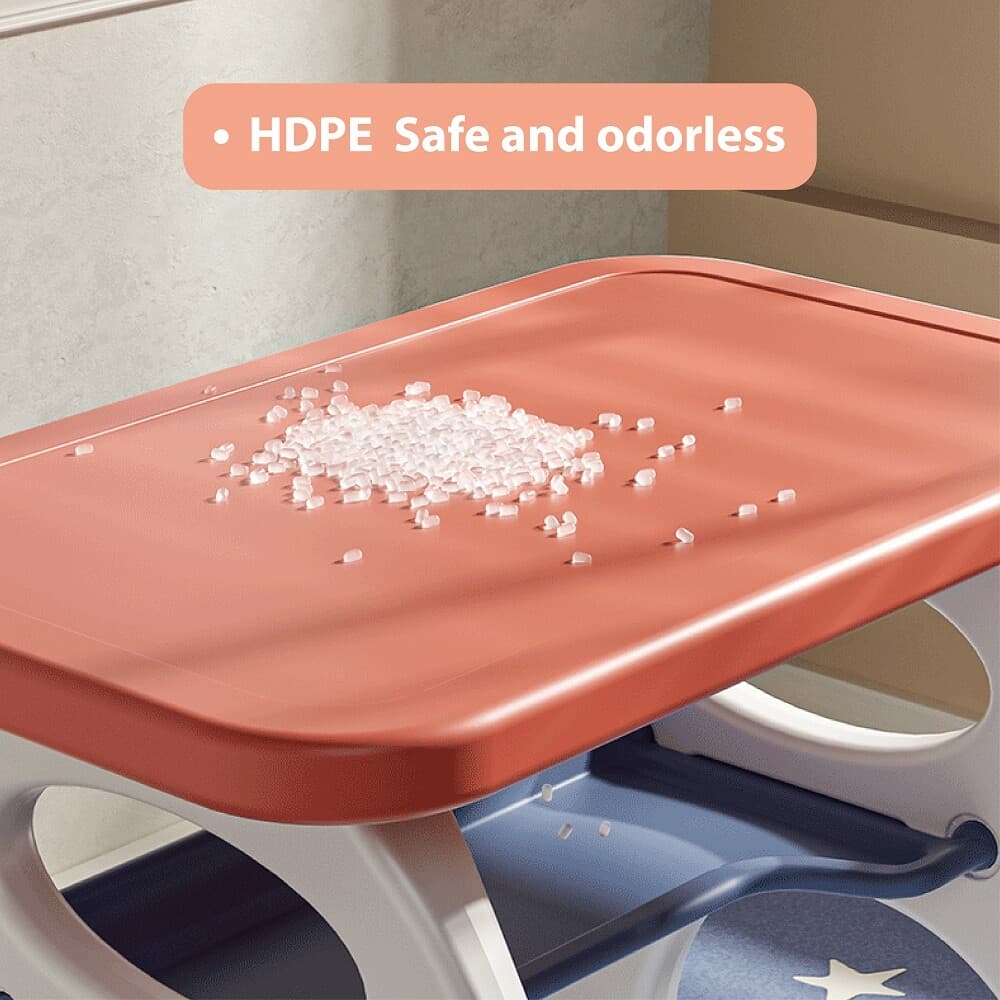 Early education learning plastic table and chair set for kids activity 6
