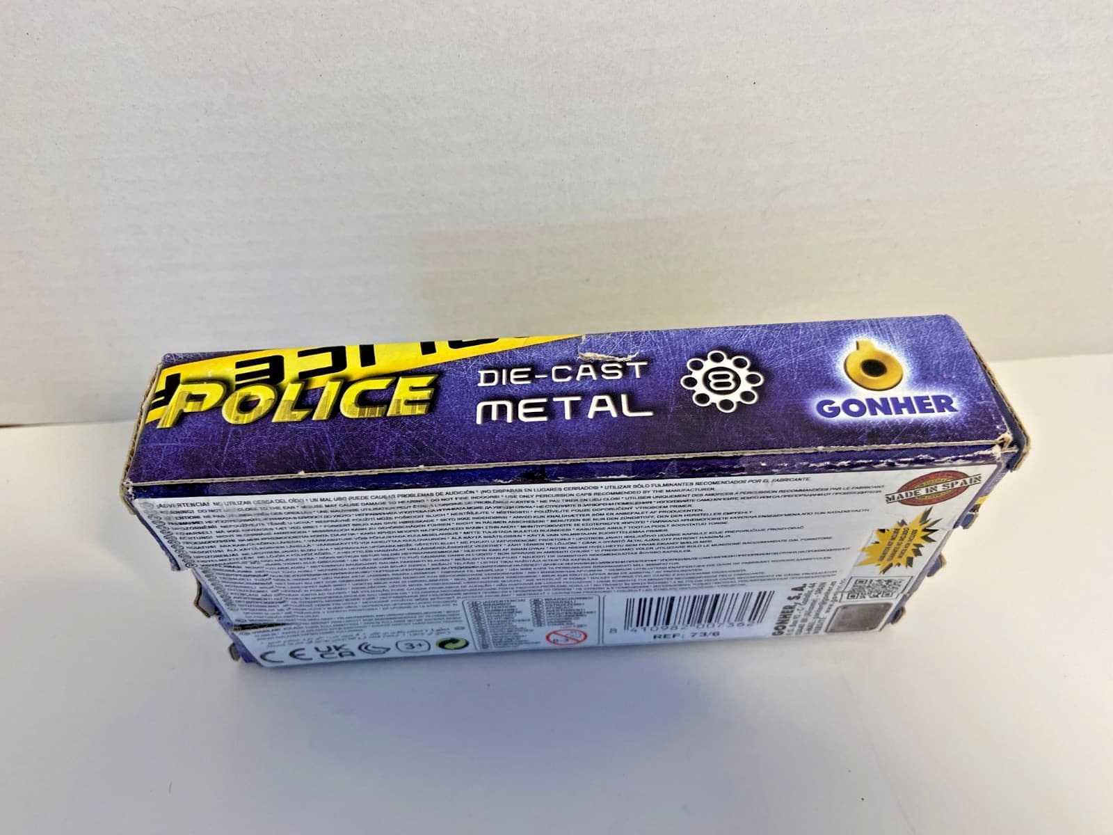 Gonher 357 Black Colt Detective Style 8-Shot Toy Cap Gun - Made in Spain 3