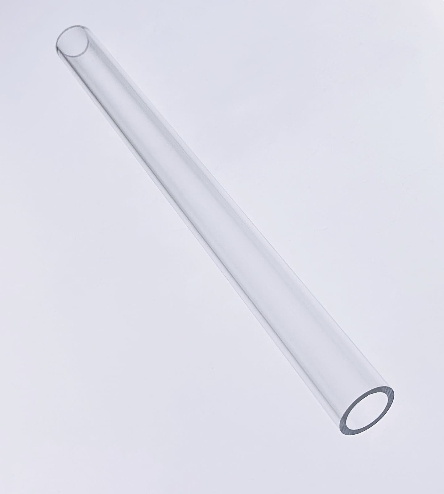 1” OD x 3/4" ID x 12" INCH LONG CLEAR ACRYLIC TUBE PLEXIGLASS LUCITE 1" DIAMETER 2