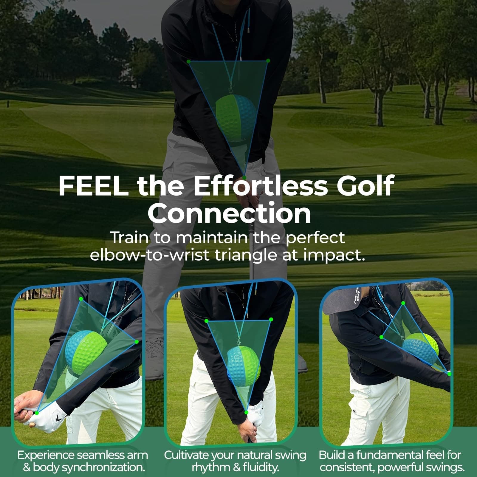 Golf Training Aid Ball for Impact Precision & Consistent Swings - Master Body... 5