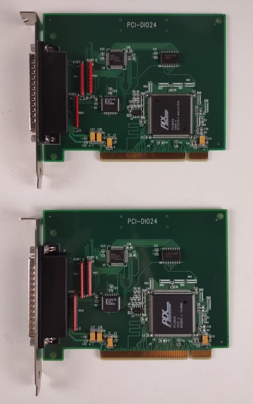 TWO PCI-DIO24 Universal Multi-function Data Acquisition Card LOT #1