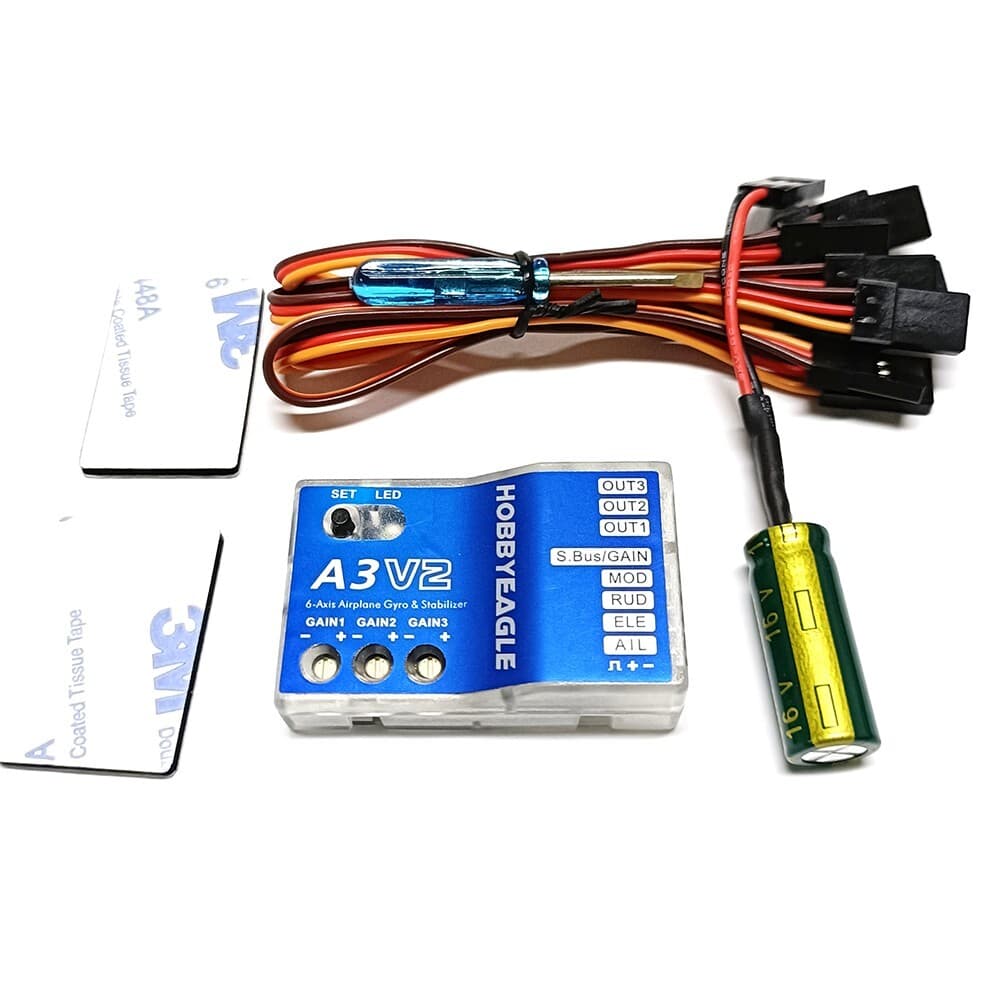 Hobbyeagle 6 Axis Gyro A3 V2 Airplane Flight Controller Stabilizer for RC plane