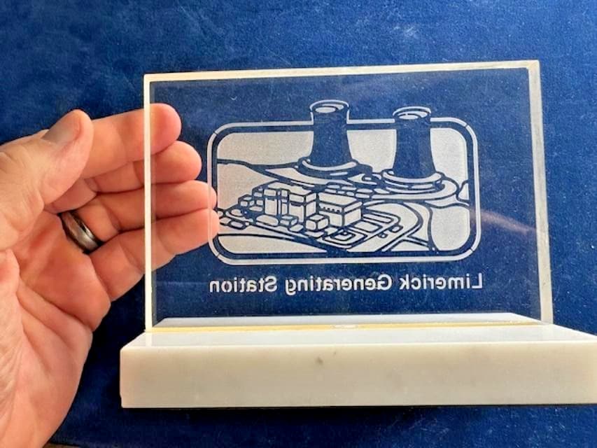 VTG 1980's LIMERICK NUCLEAR GENERATING STATION (Pa.) - Glass/Marble Display 4