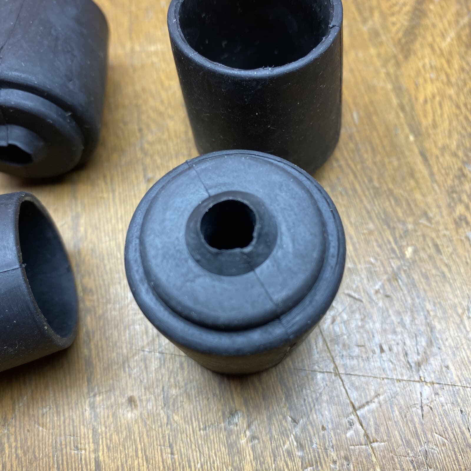 Crutch Cane Walker Chair Rubber Tip Foot 1” non marking (Lot of 4) FREE SHIP 2