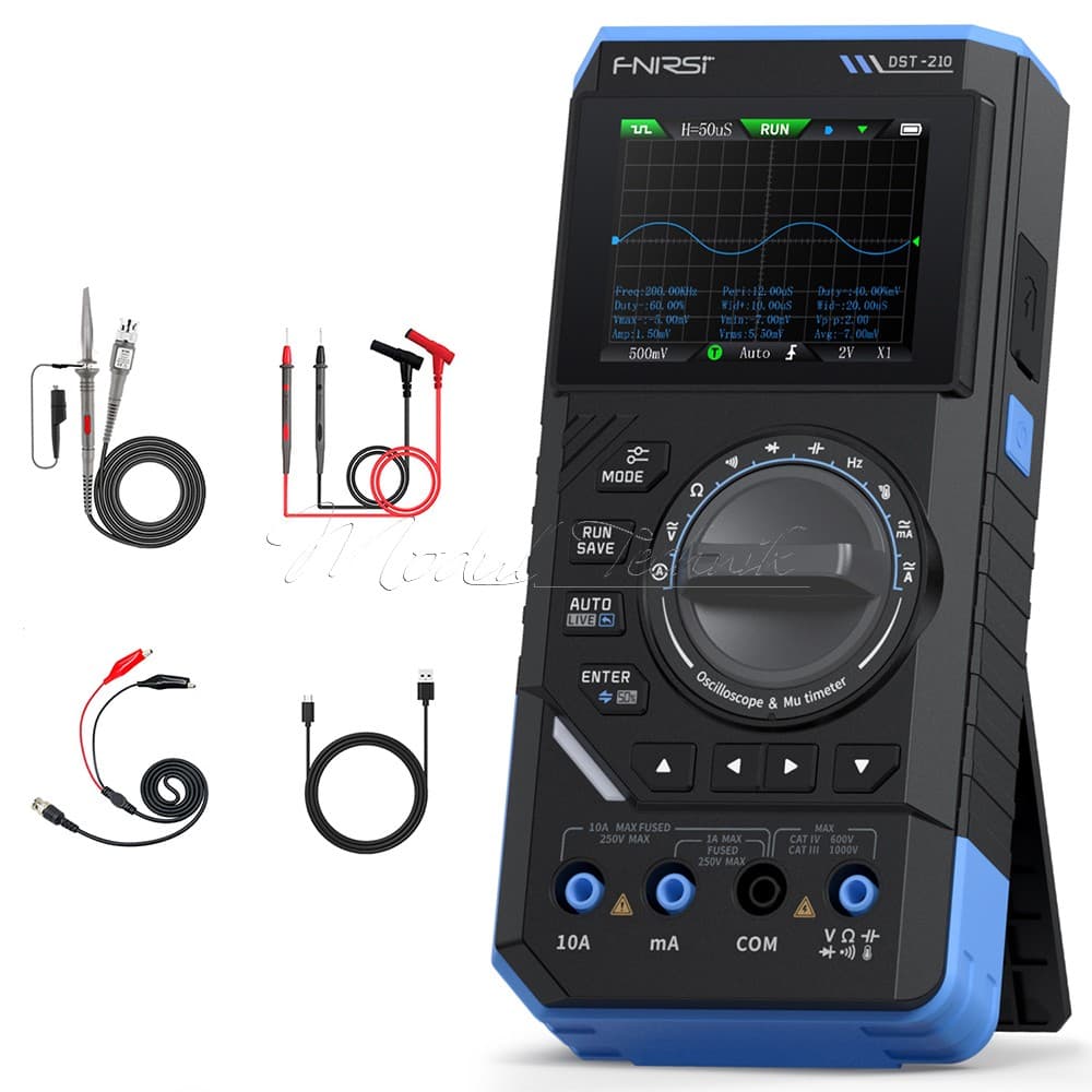 FNIRSI DST-210 3-IN-1 Digital Oscilloscope Multimeter Signal Generator AC/DC US 4