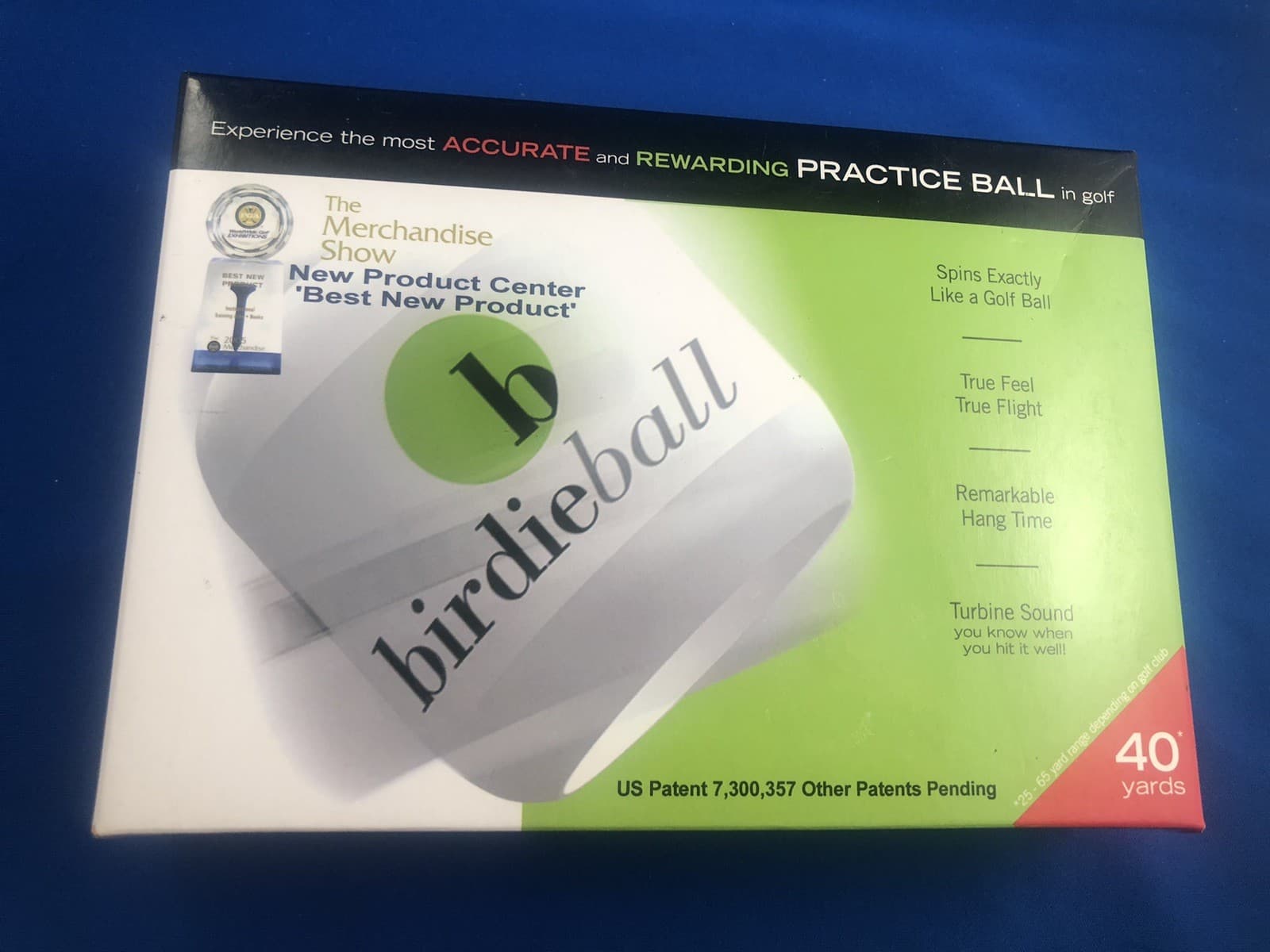 SEALED BRAND NEW BOX OF 1 DOZEN BIRDIE BALL PRACTICE BALLS - 40 YARDS DISTANCE 3