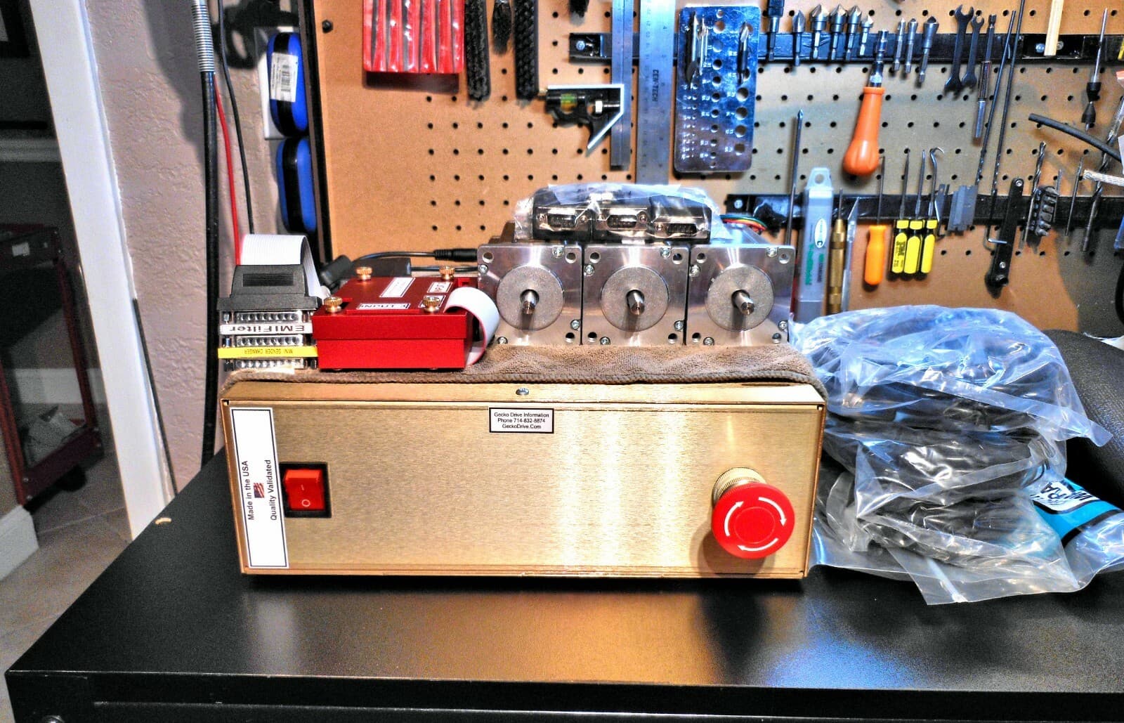 Gecko G540 CNC Ethernet Motion Control System & 3 Nema 23 600oz in 3.5A Motors