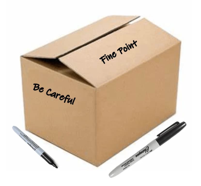 12 PCS Black Permanent Markers - Fine Tip, Waterproof & Quick Drying - NEW 5