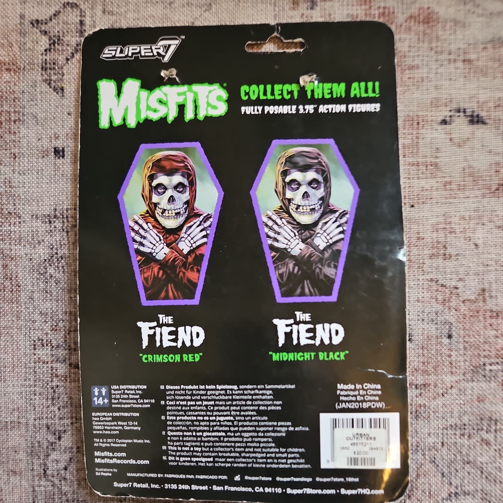 Misfits Super 7 Fiend figure original first edition Danzig Samhain 2