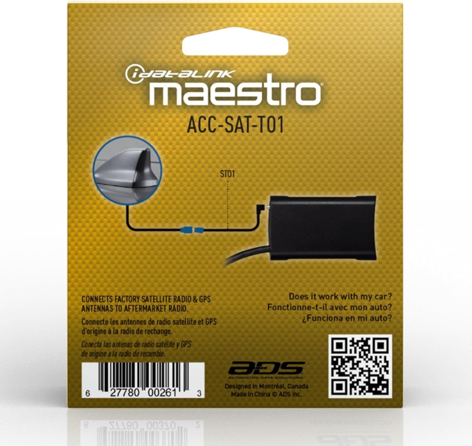 Maestro ACC-SAT-TO1 Satellite Radio Antenna Adapter For Select Toyota Models 2