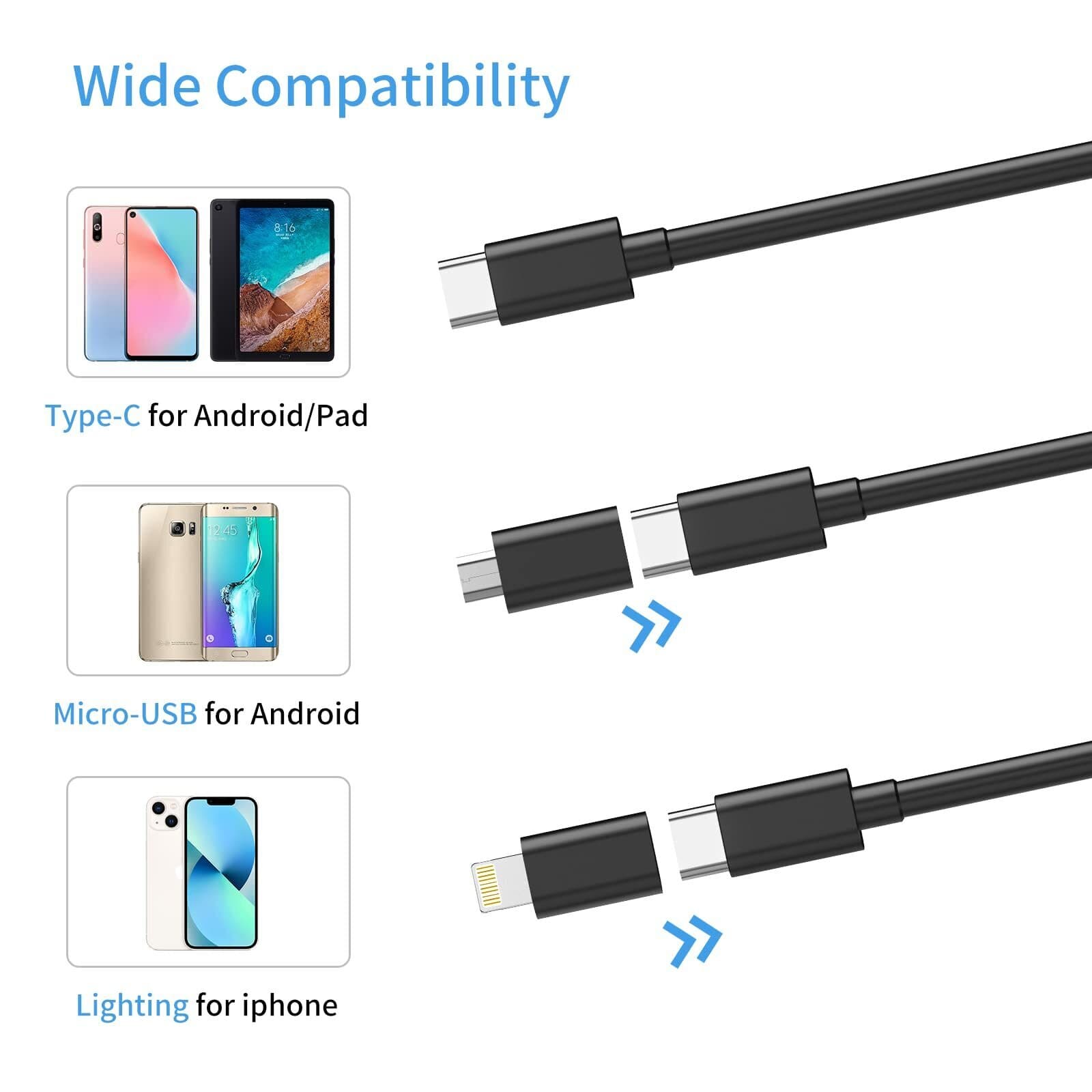 Endoscope Camera with 9.8ft Borescope Inspection Cameras for iPhone iPad/Android 6