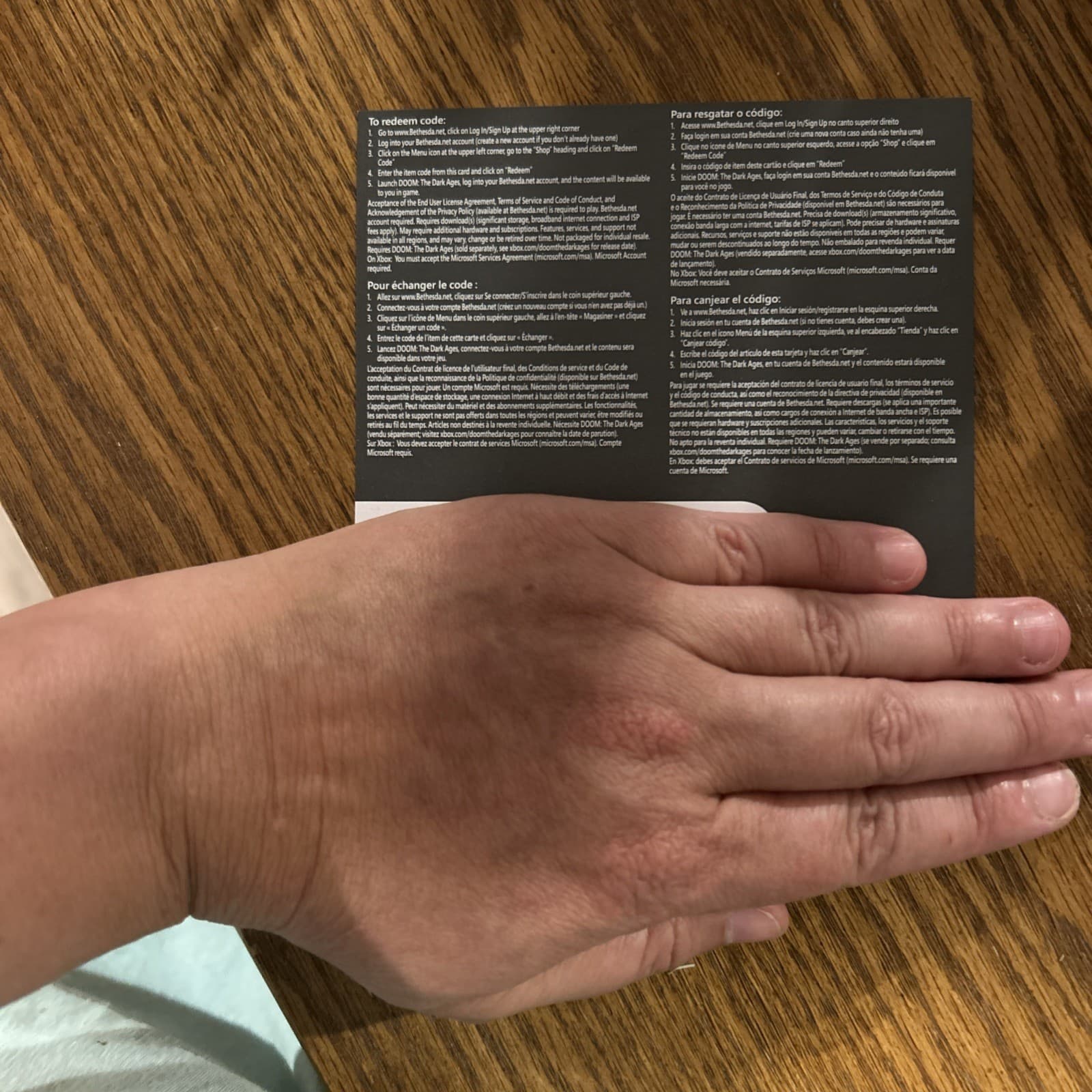 doom the dark ages executioner skin Digital Card Code PLEASE READ 2