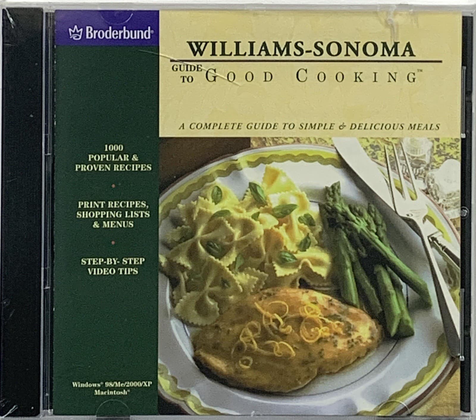 Williams-Sonoma Guide to Good Cooking Software Broderbund Windows XP/Macintosh