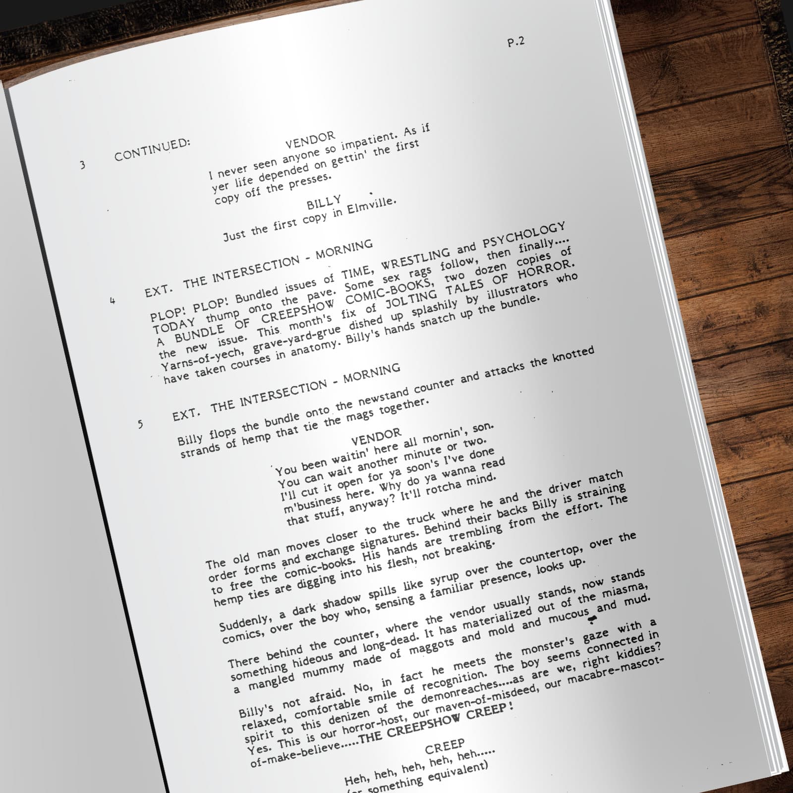 Creepshow 2 Script 2nd Draft Cast-Signed Autograph Reprints 112 Pages 3