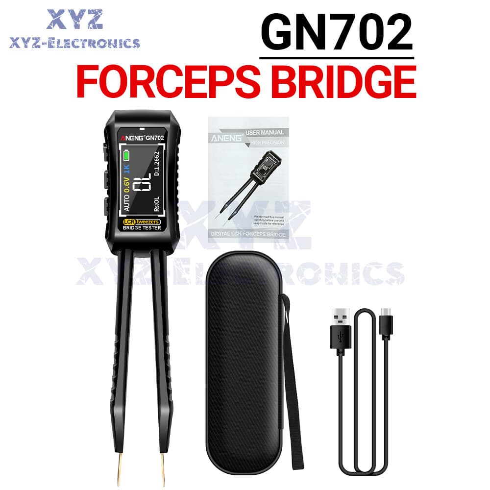 GN702 Smart Tweezer LCR Digital Bridge Meter Capacitor Inductor Component Test 3
