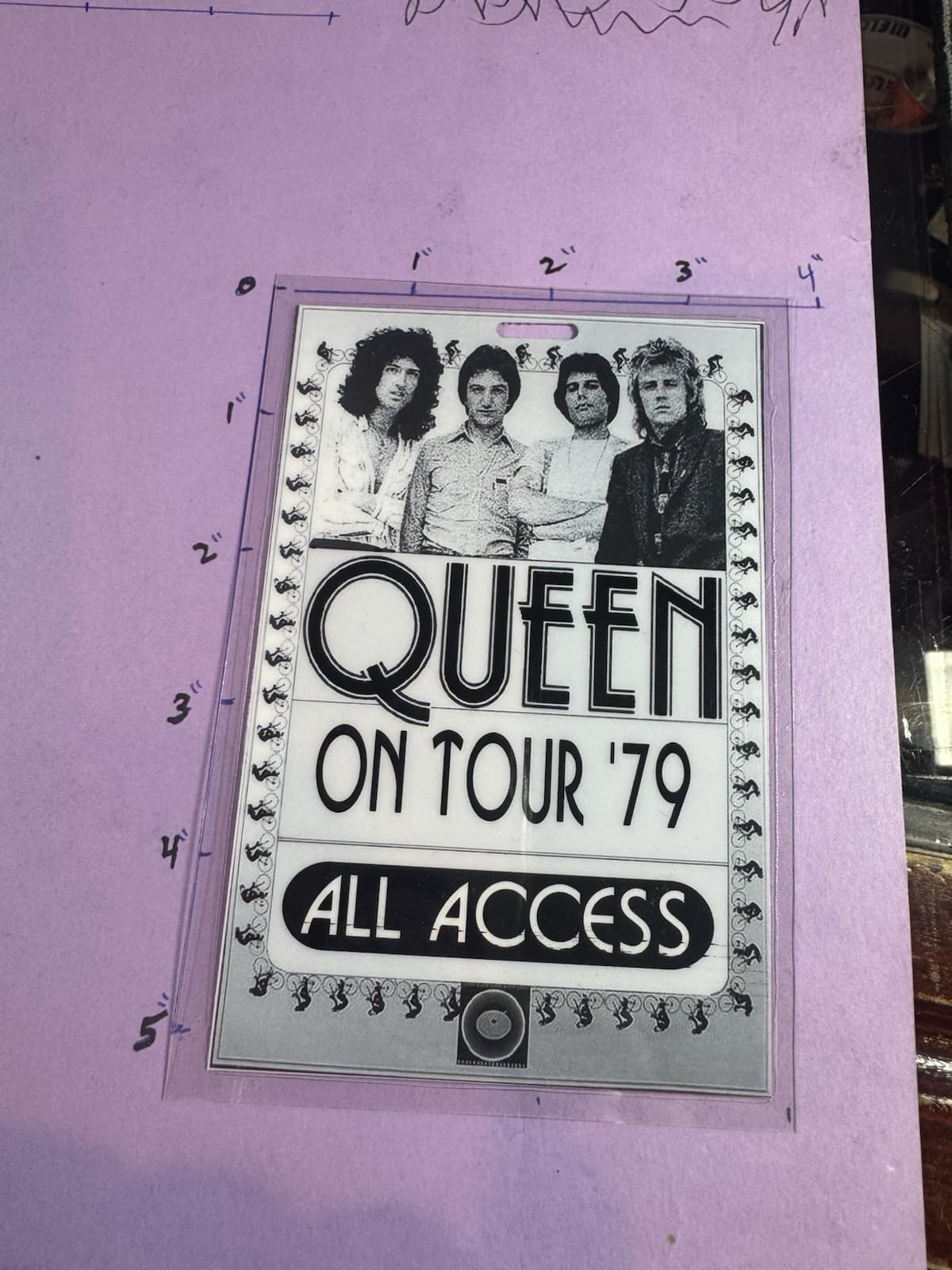 Queen Commemorative 1979 All Access, Backstage Pass, And Lanyard