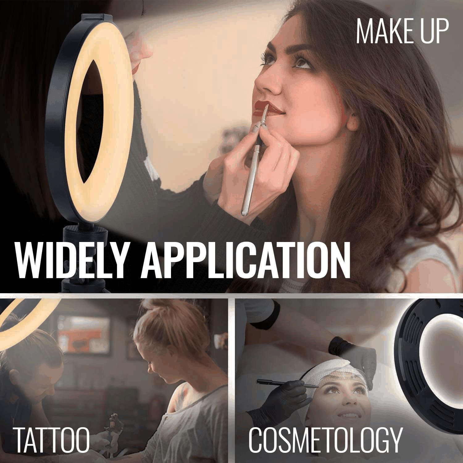 LED Ring Light With Stand For Makeup Photography Video For iPhone Selfie Stream 3