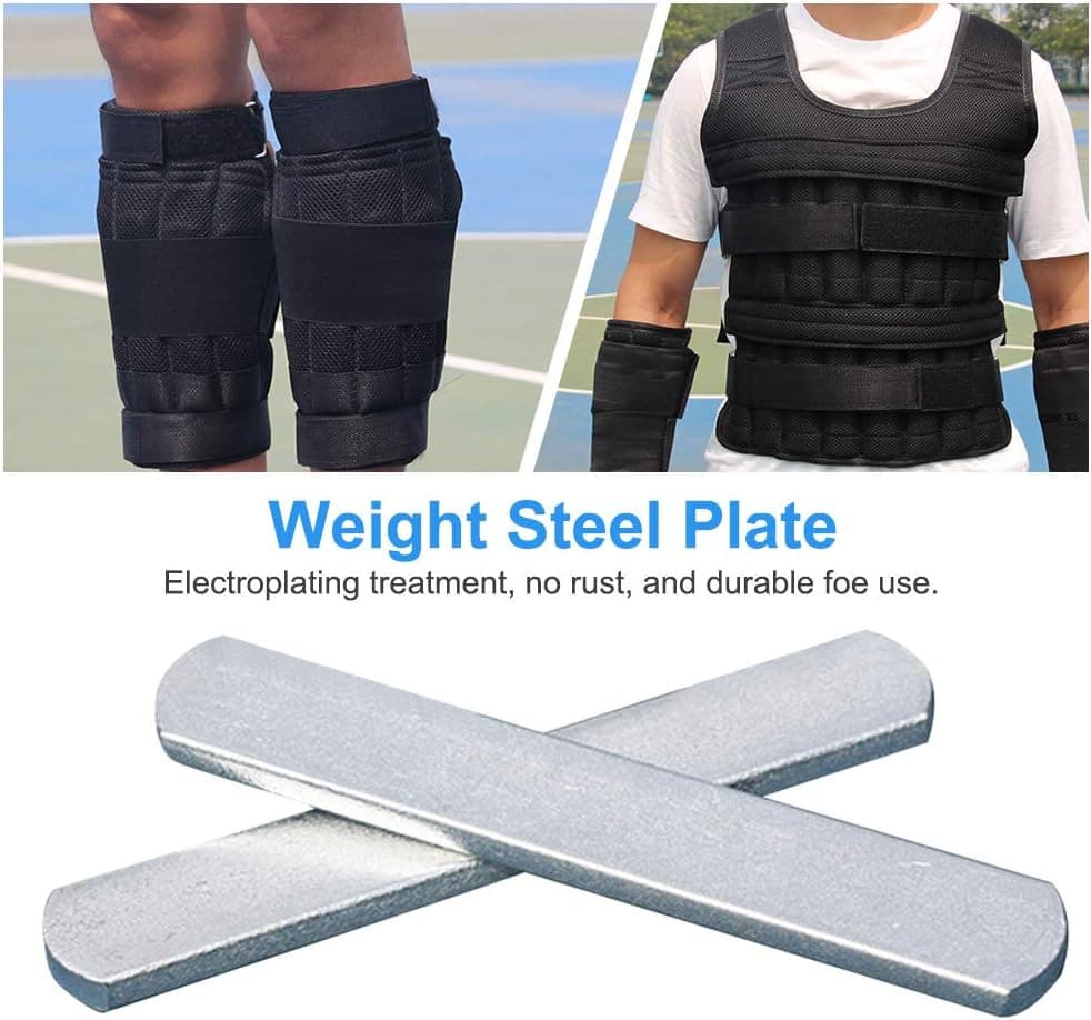 Steel Plates for Weighted Vest, Strength Training Weight Steel Plate Adjustable  2