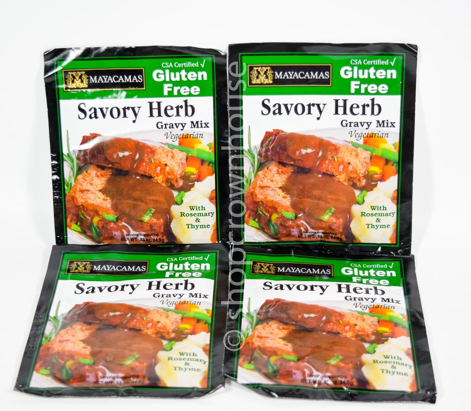 4 Mayacamas GF SAVORY HERB Flavored Vegetarian Gravy Mix 0.88oz 12/15/2027