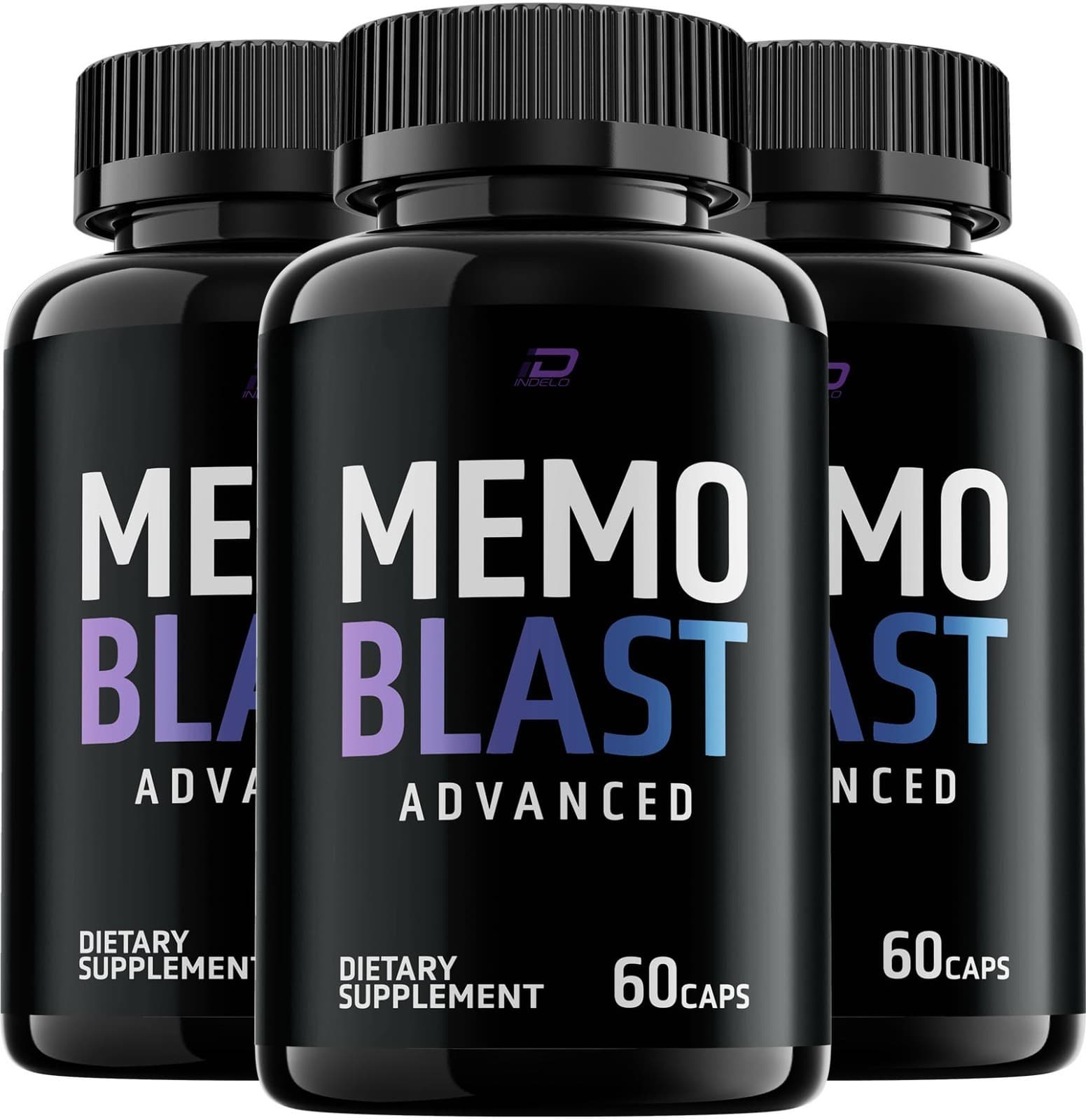 (3 Pack) Memo Blast Supplement Capsules – MemoBlast Natural Blend Memory Focus