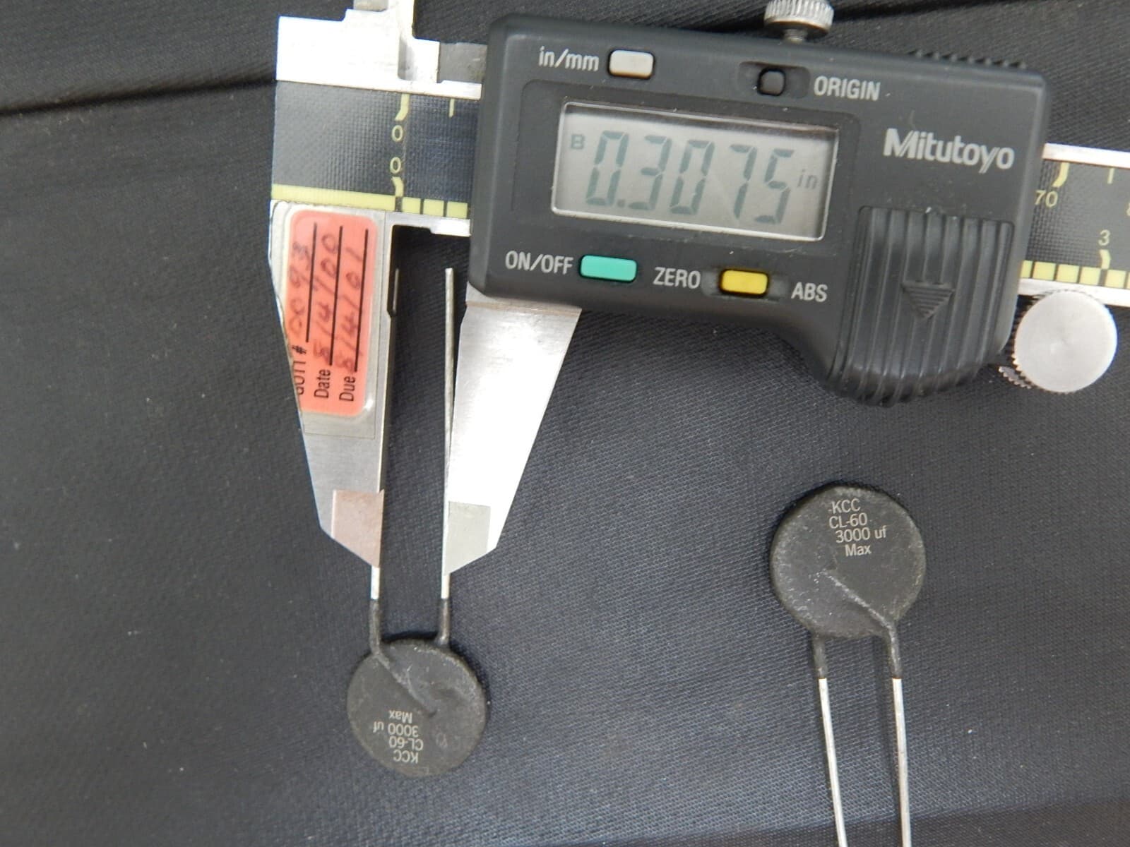 KEYSTONE CL-60 Thermistor NTC 10 Ohm 25% 2-Pin Radial - LOT OF 2 - FAST SHIPPING 5