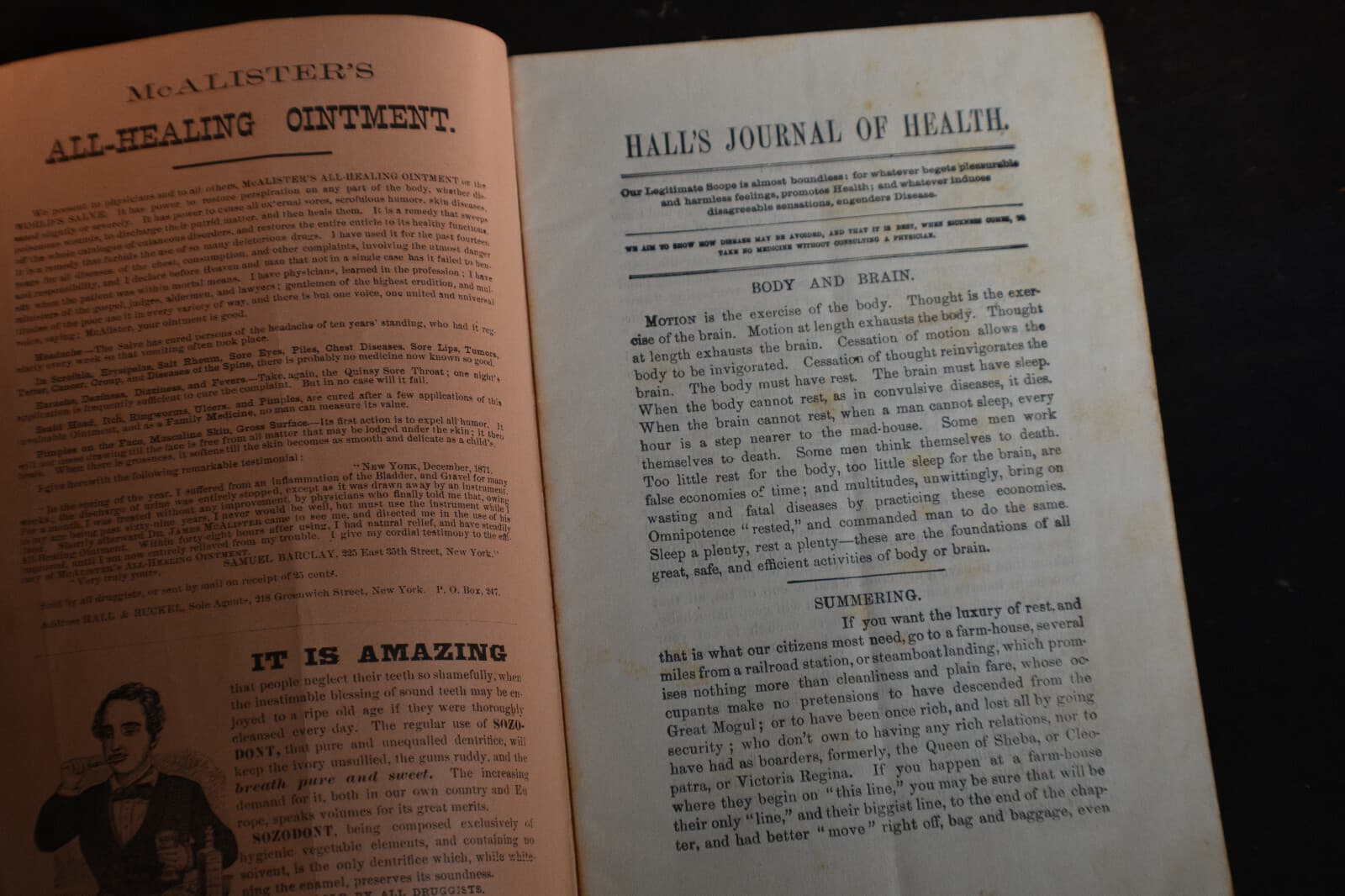 1879 Halls Journal of Health - Hollow Suppositories - 2