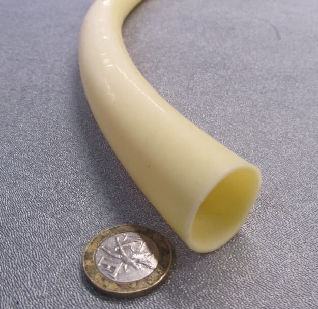Latex Rubber Tubing Shore A35 Amber 1.00" OD x 7/8" ID x 1/16" Wall x 5' Length 3