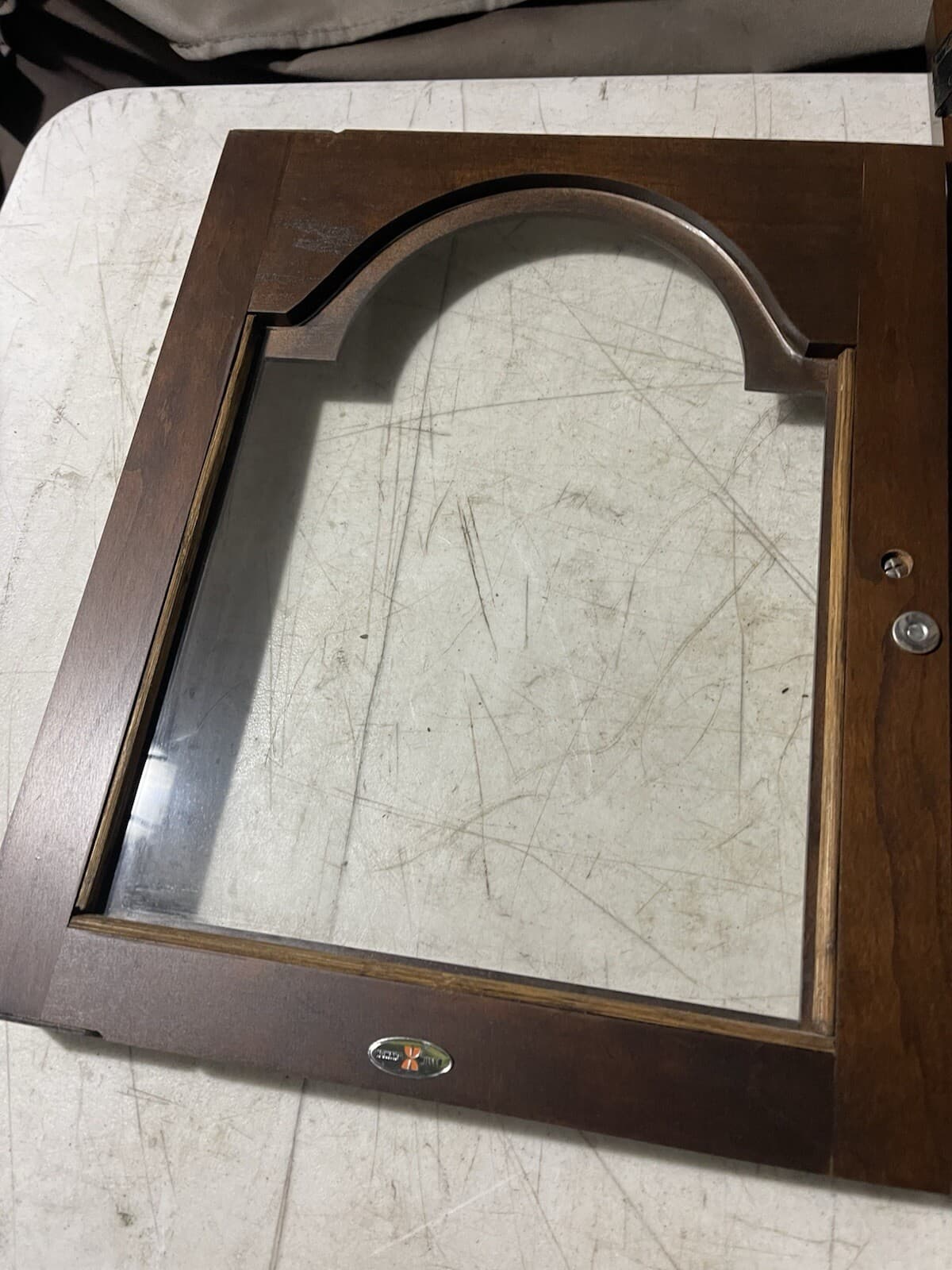 Barwick Howard Miller Grandmother Clock # 4858 Glass doors 3