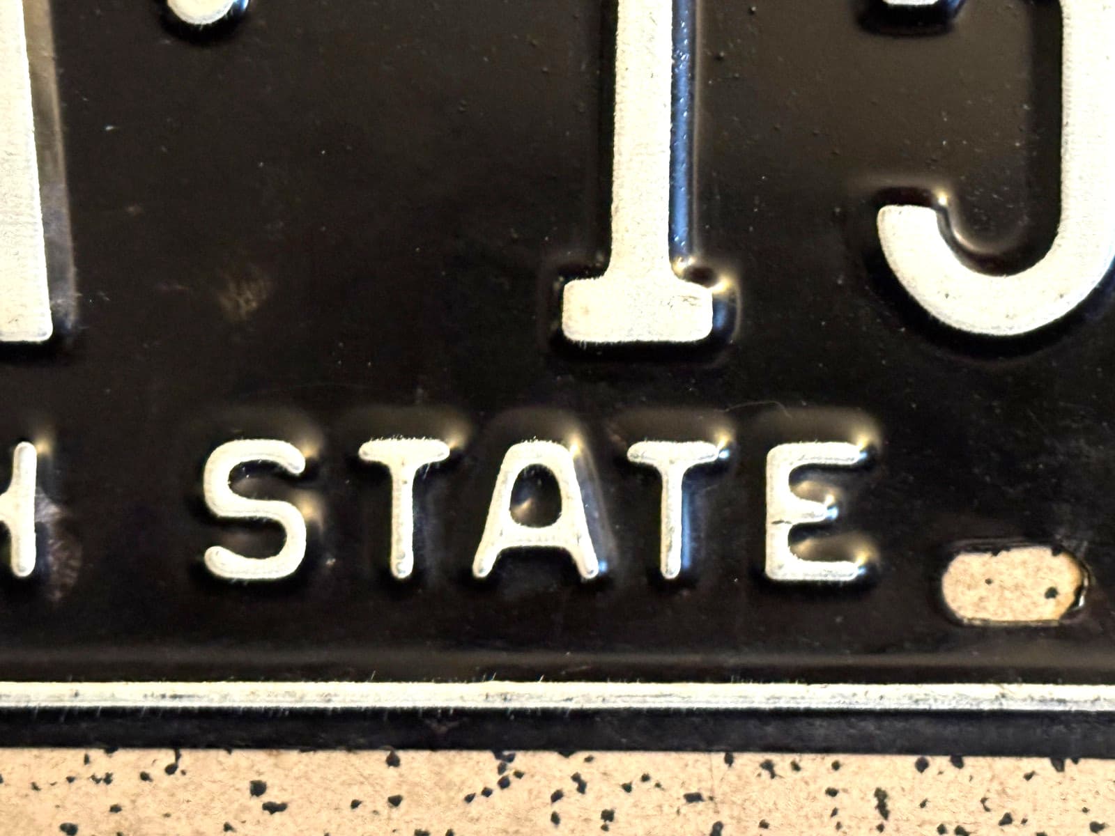 1969 GEORGIA license plate – THOMAS CO – ORIGINAL SHARP vintage antique car tag 5